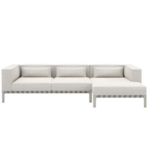 able outdoor small sofa with chaise