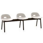 alfi low back 3 seat bench