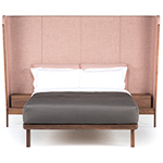 dubois tall queen size bed with side tables 110aq