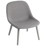 fiber lounge chair with wood base