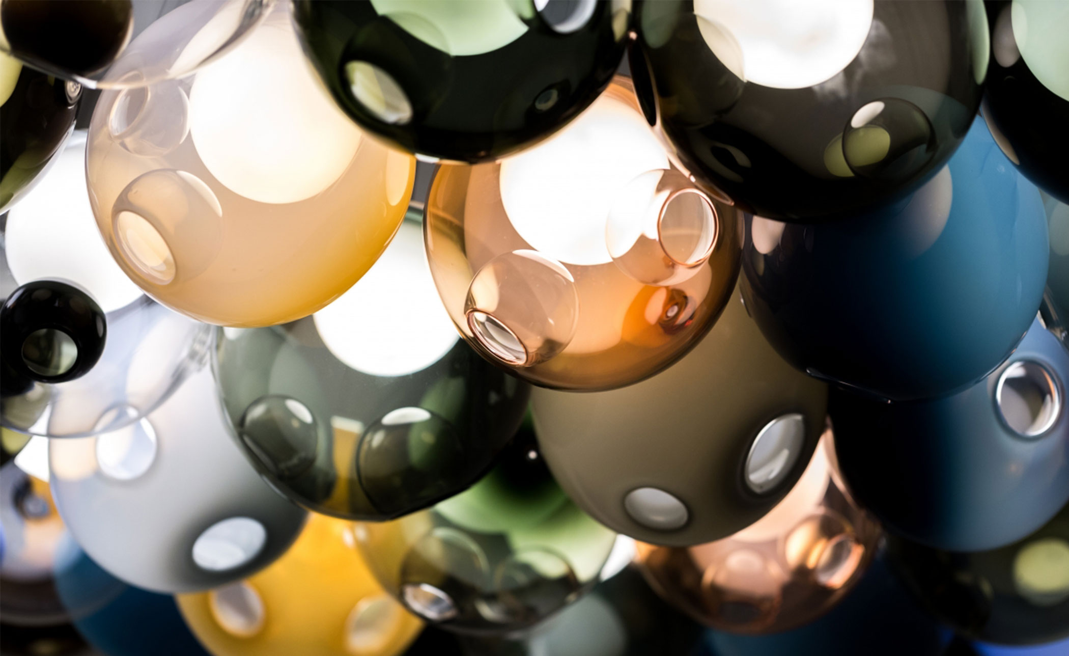 bocci 28.7 cluster seven pendant chandelier