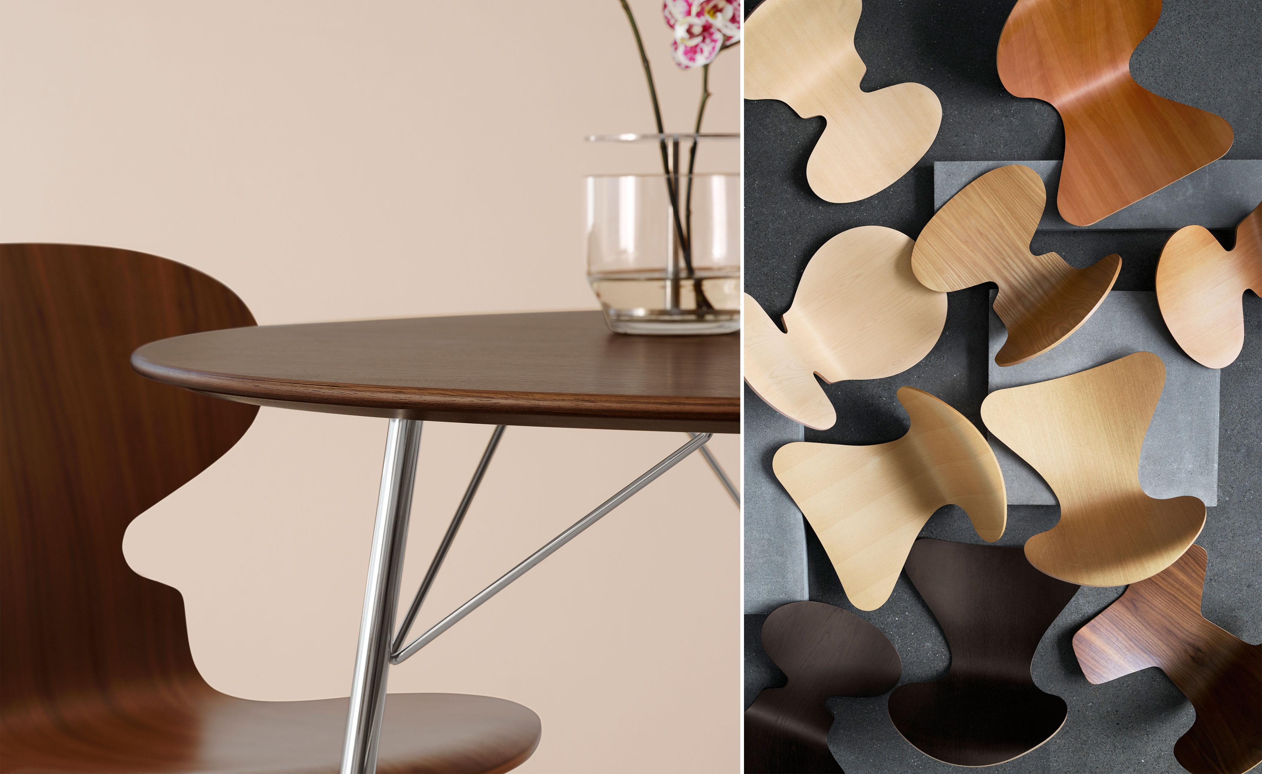 3-Leg Ant Chair, Wood Veneer