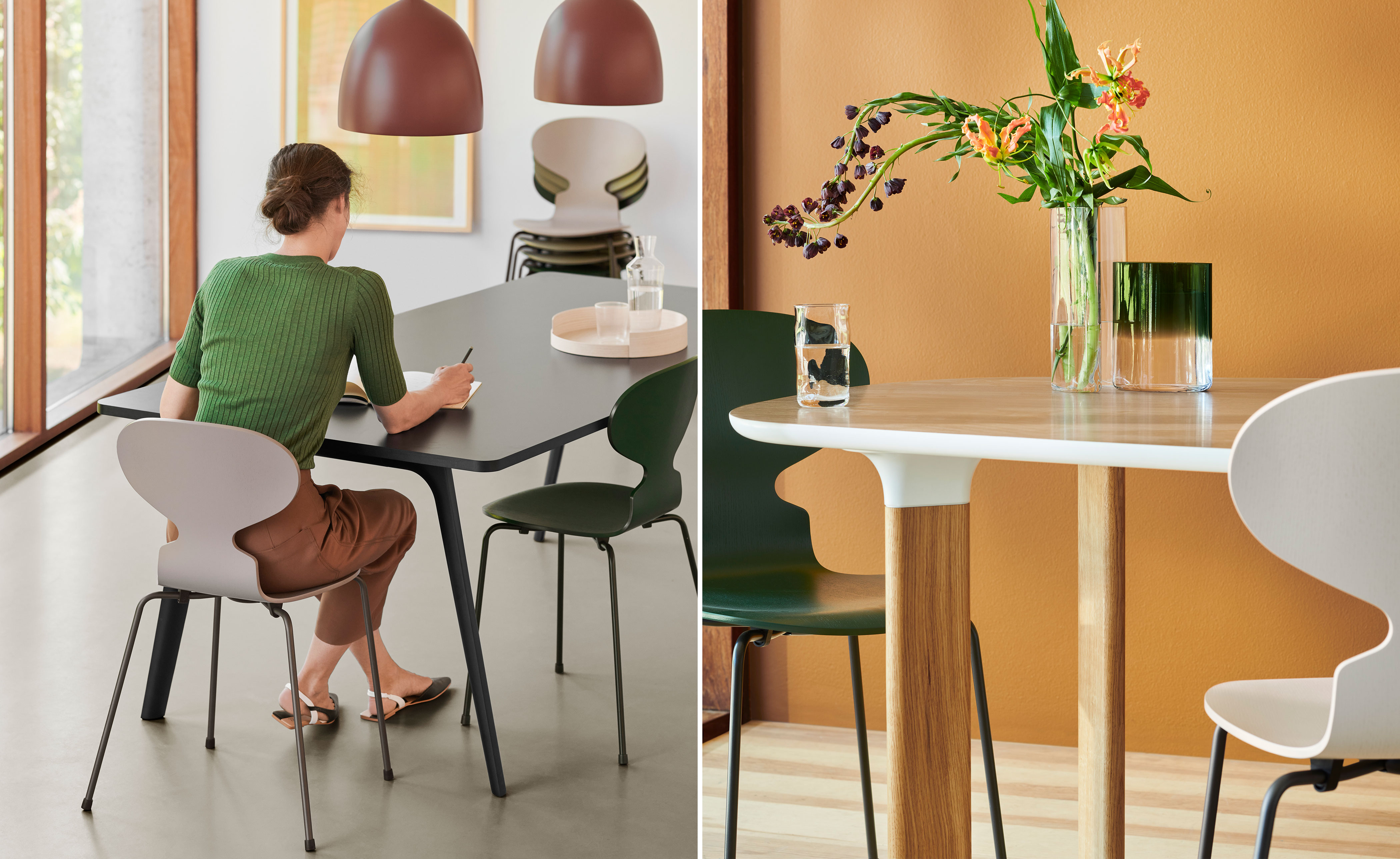 4-Leg Ant Chair, Colored Veneer