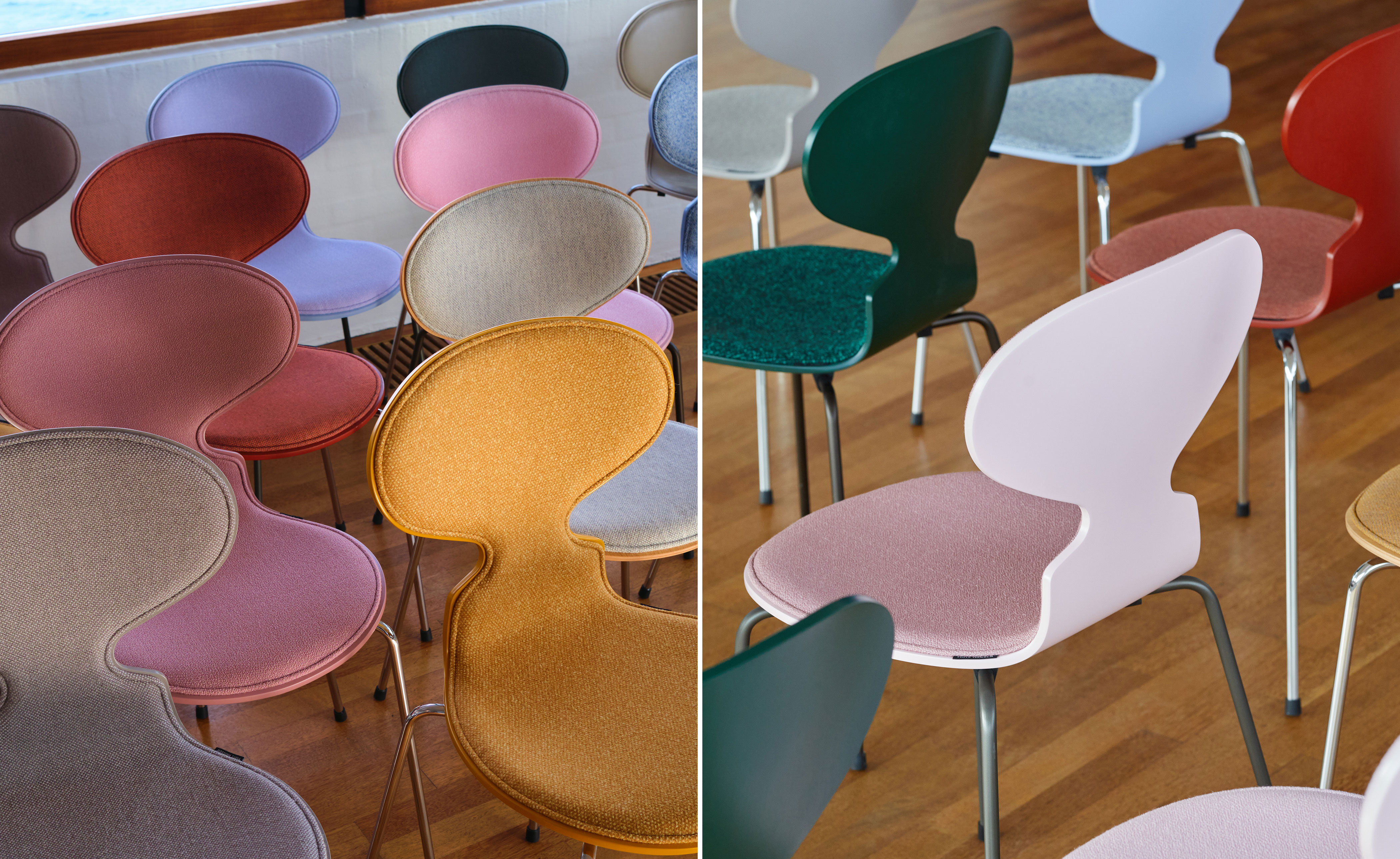 4-Leg Ant Chair, Colored Veneer