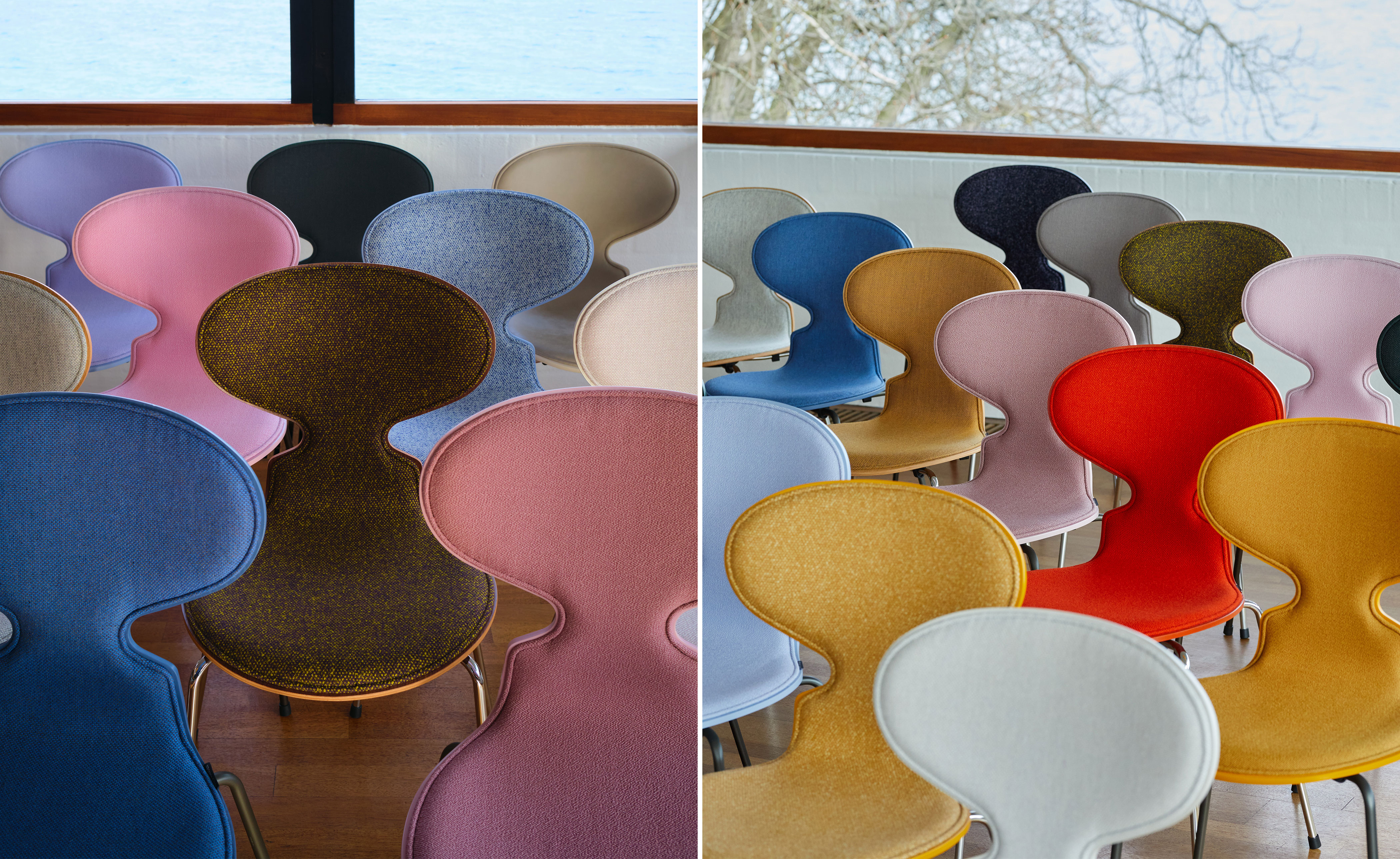 4-Leg Ant Chair, Colored Veneer