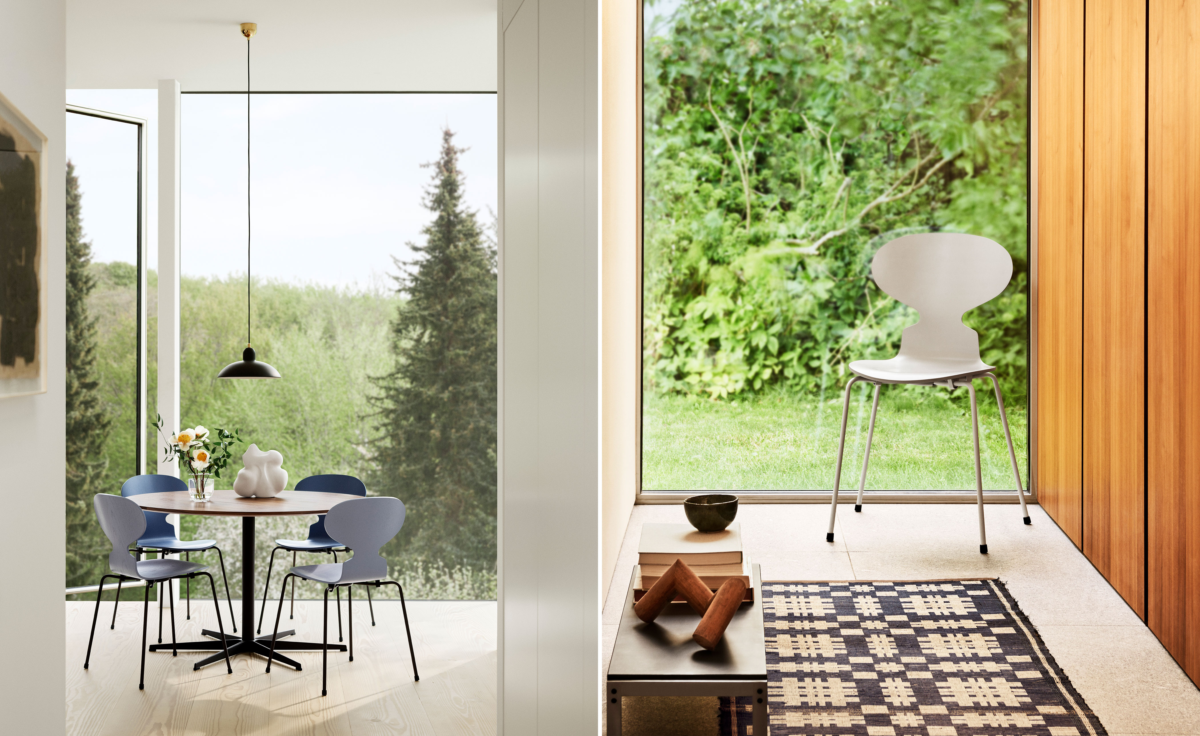 4-Leg Ant Chair, Colored Veneer