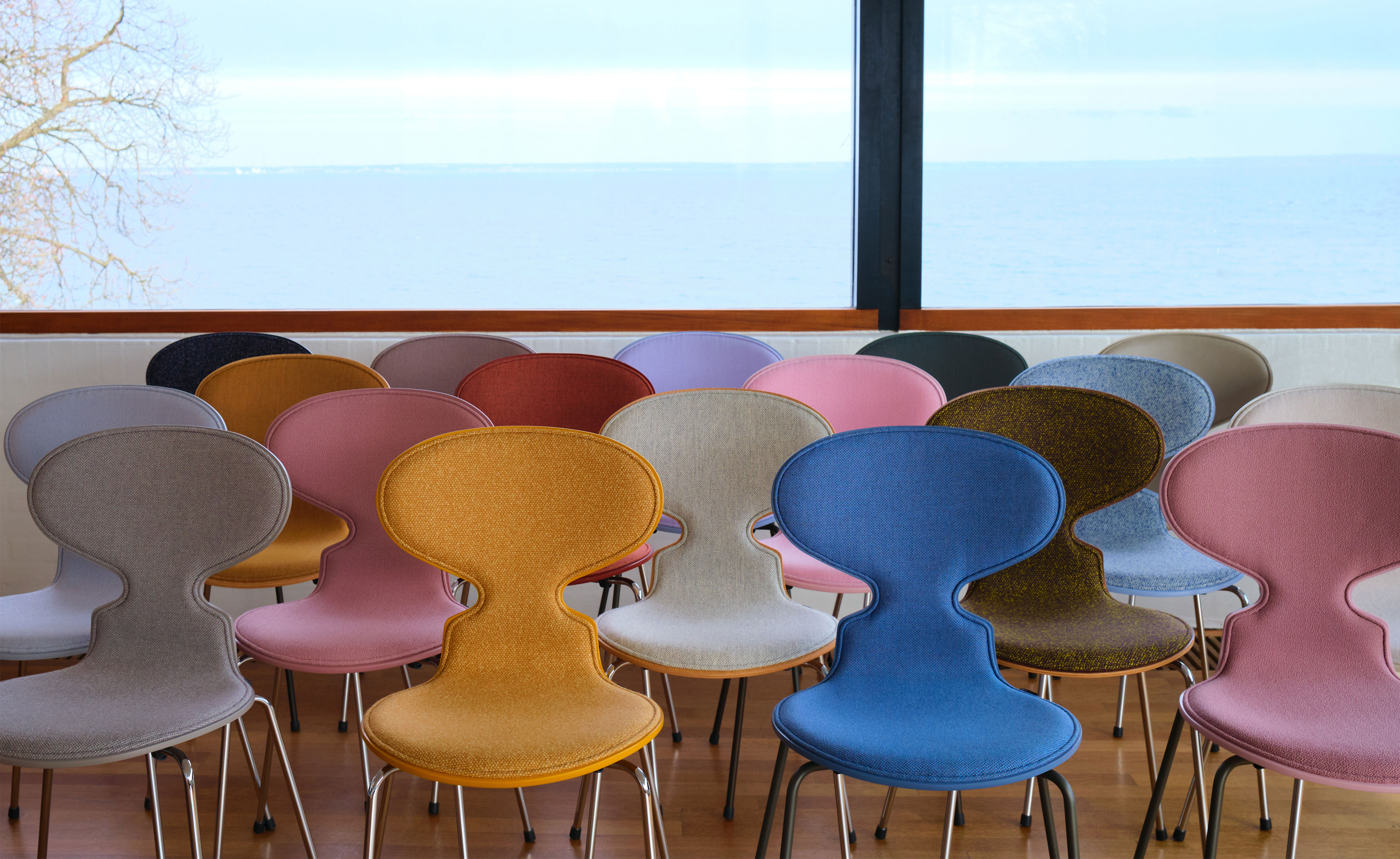 4-Leg Ant Chair, Colored Veneer