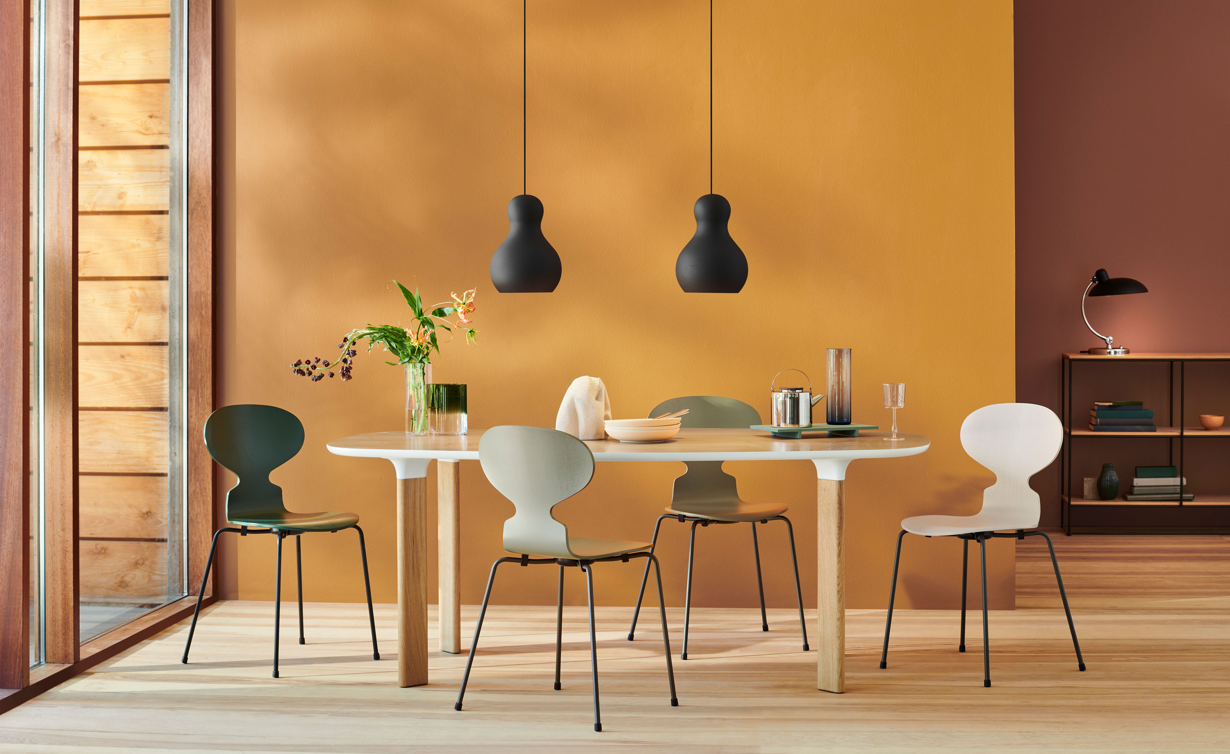 4-Leg Ant Chair, Colored Veneer