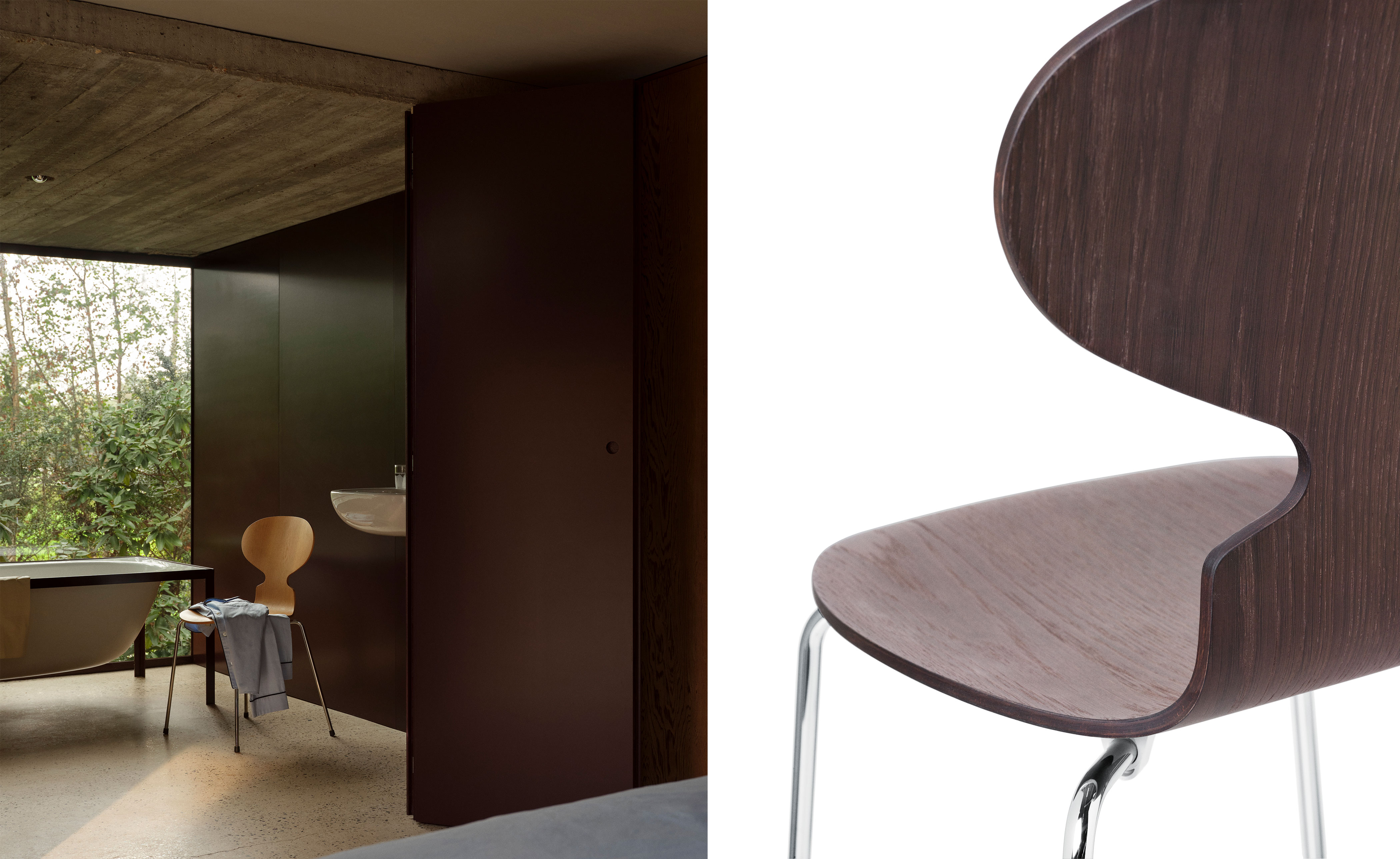4-Leg Ant Chair, Wood Veneer