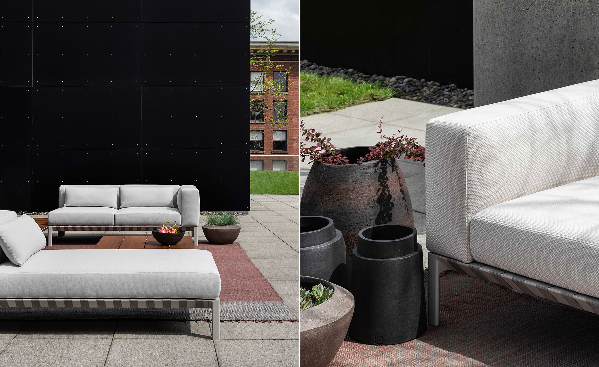 able outdoor large sofa with chaise