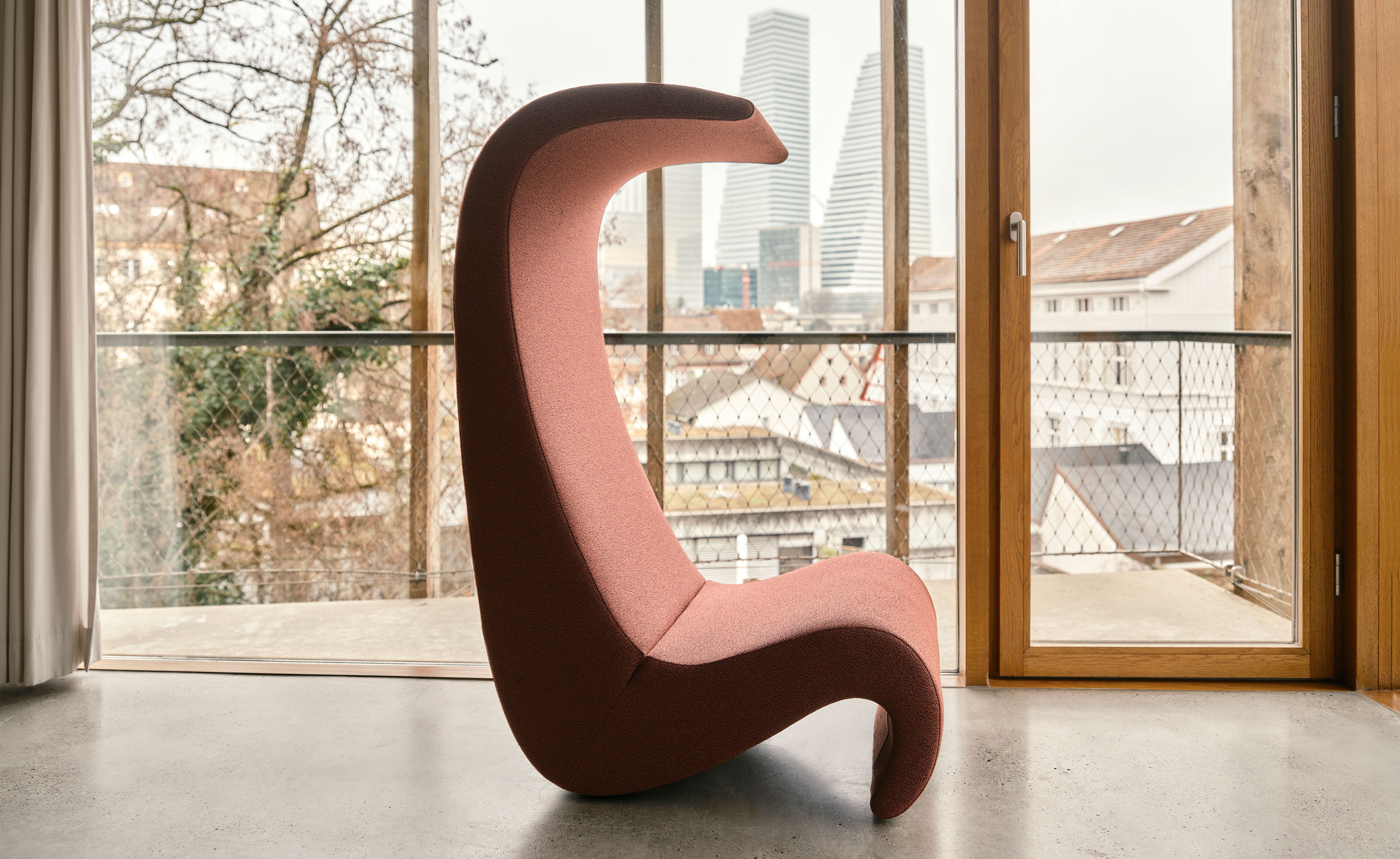 panton amoebe highback chair