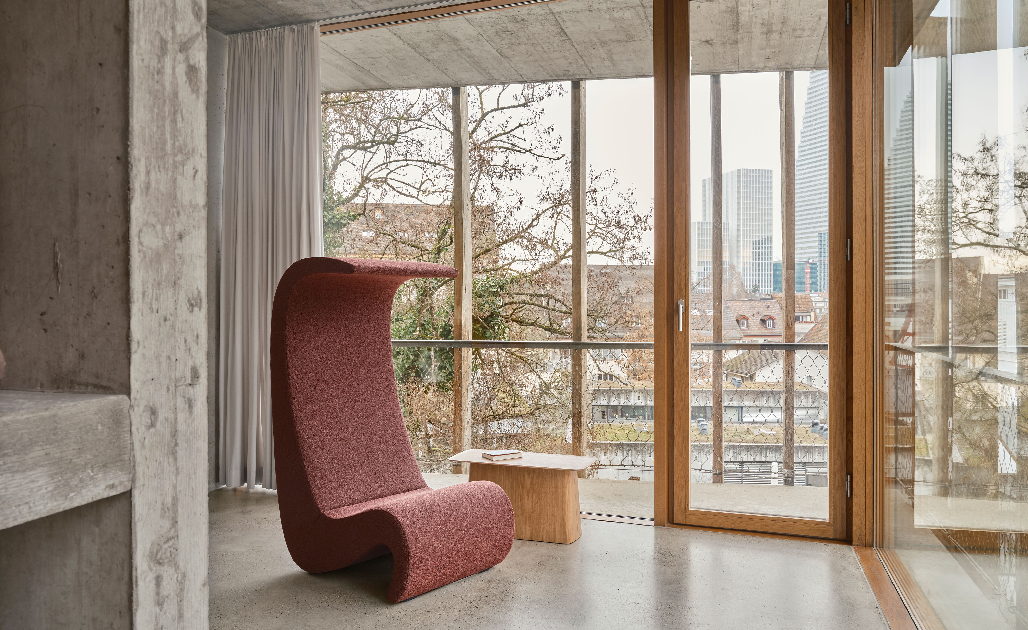 panton amoebe highback chair