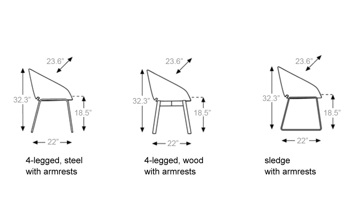 beso 4 leg armchair