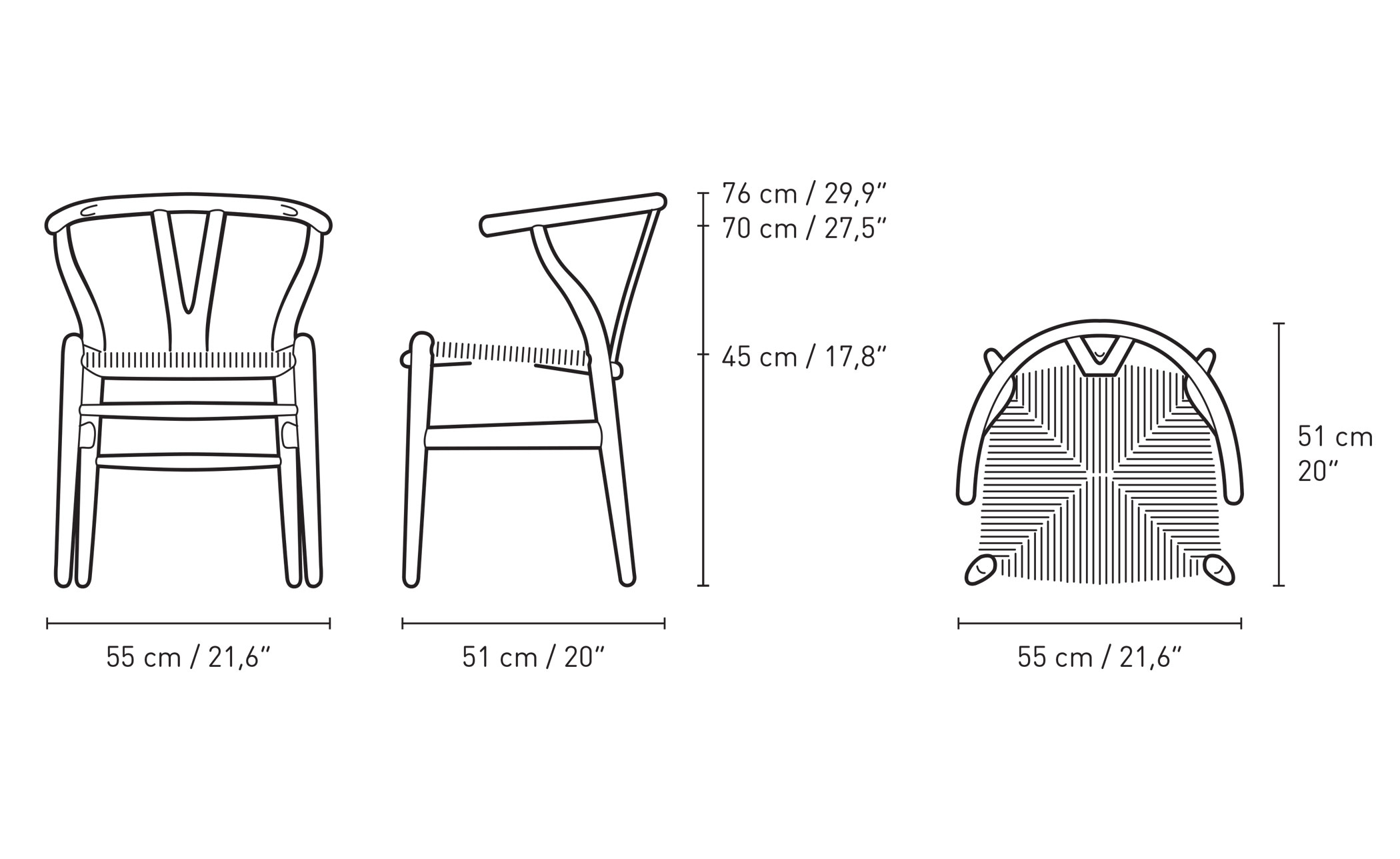 ch24 wishbone chair limited edition soft colors