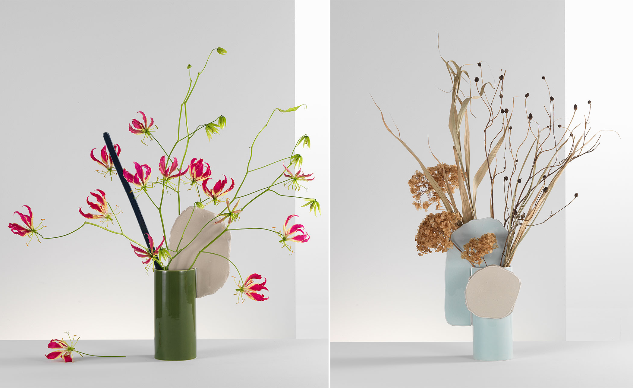 découpage vase barre