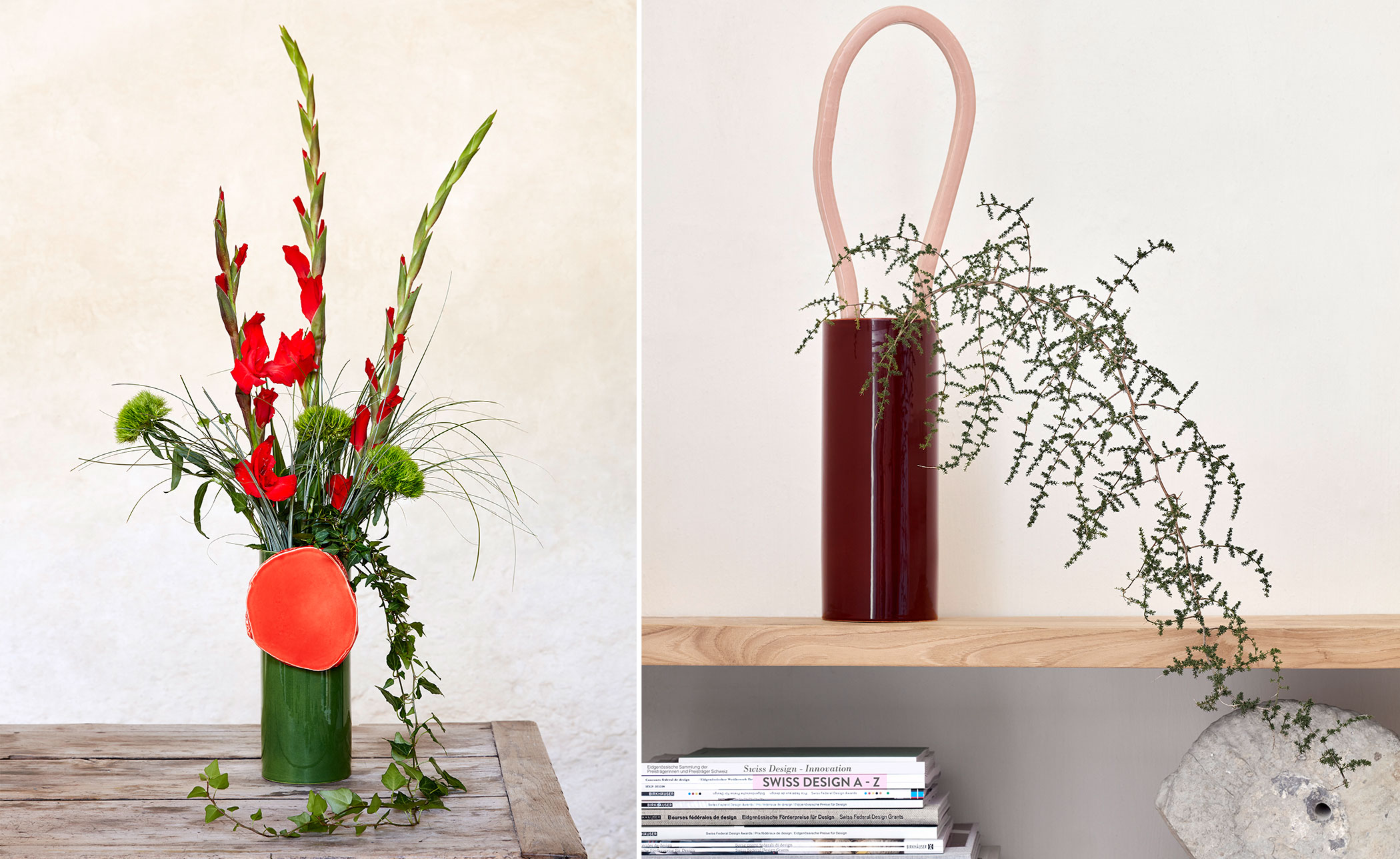 découpage vase boucle