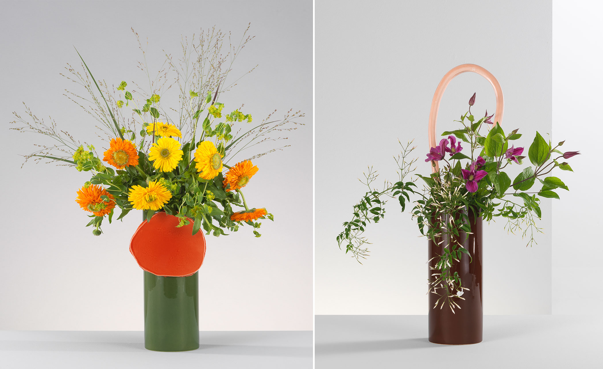 découpage vase boucle