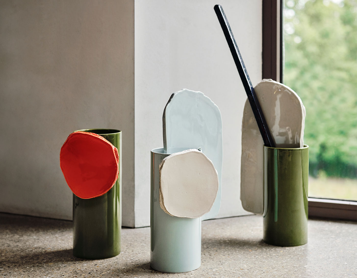 découpage vase disque
