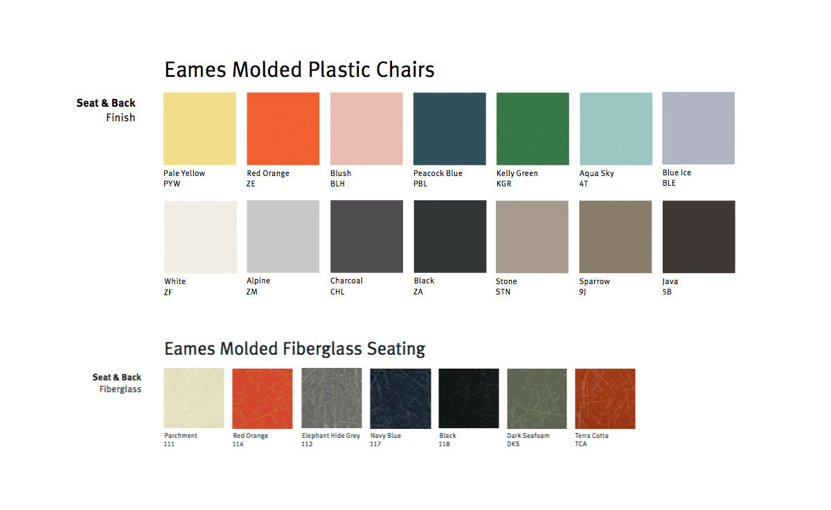 eames® upholstered armchair with low wire base