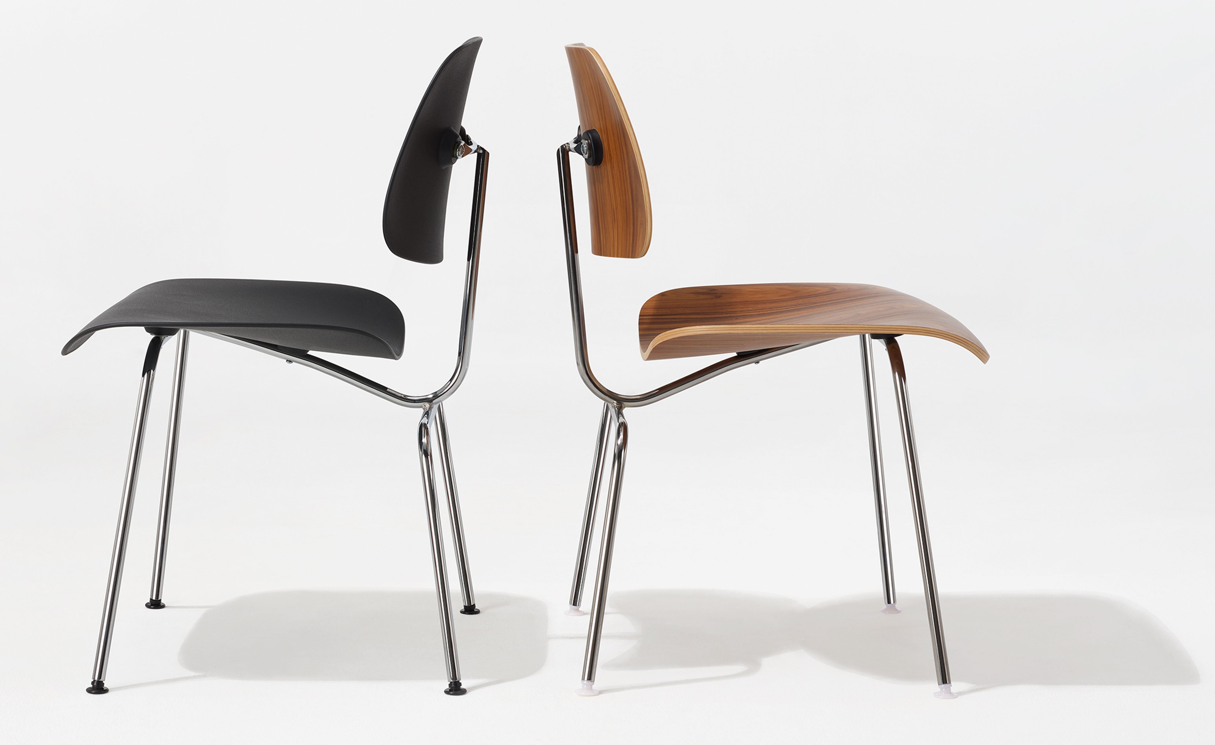 Eames Molded Plastic Dining Chair Metal Base EC-127