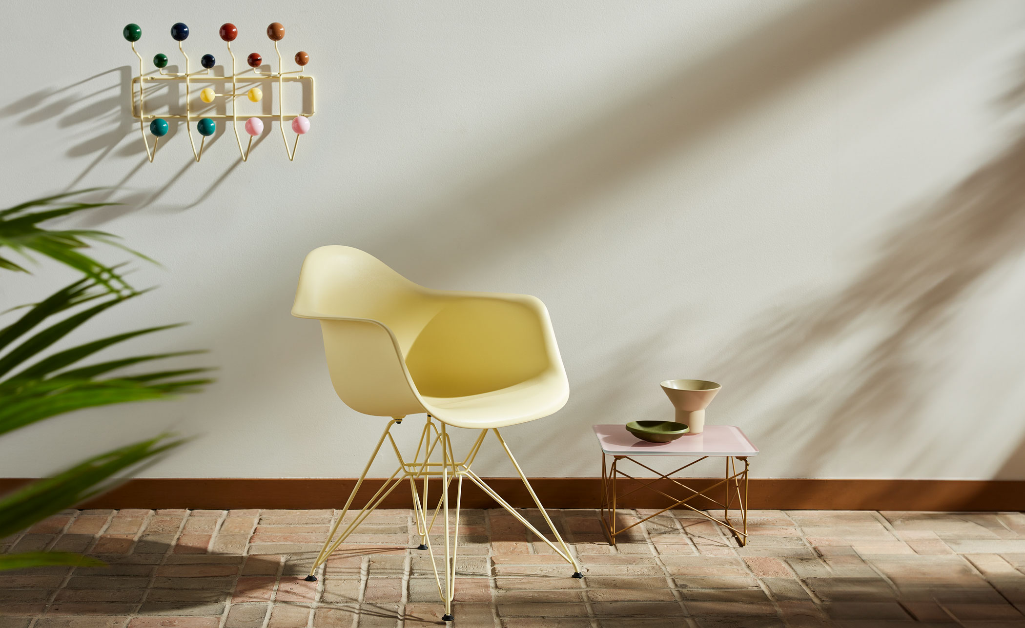eames molded plastic armchair, herman miller x hay