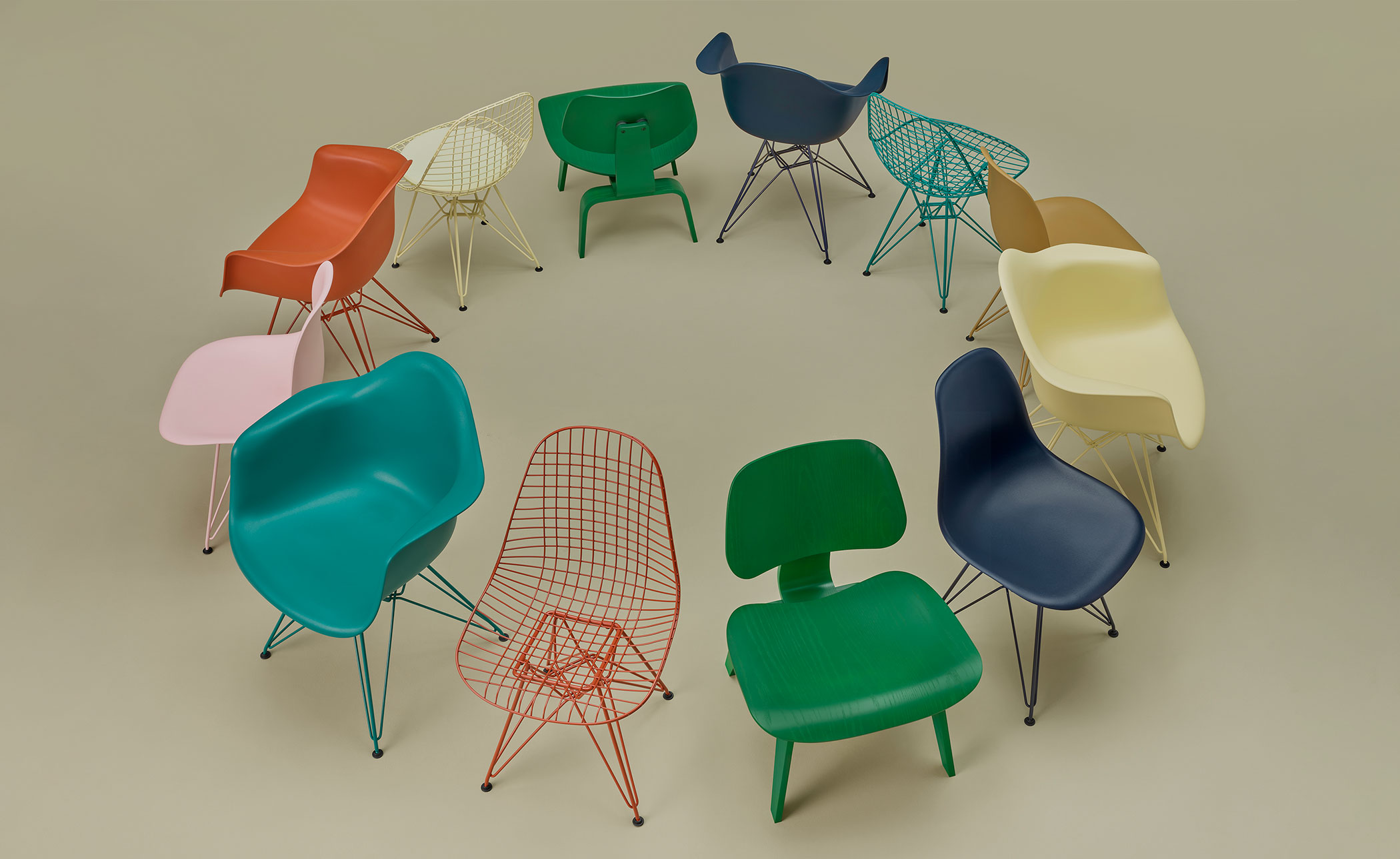 eames molded plastic side chair, herman miller x hay