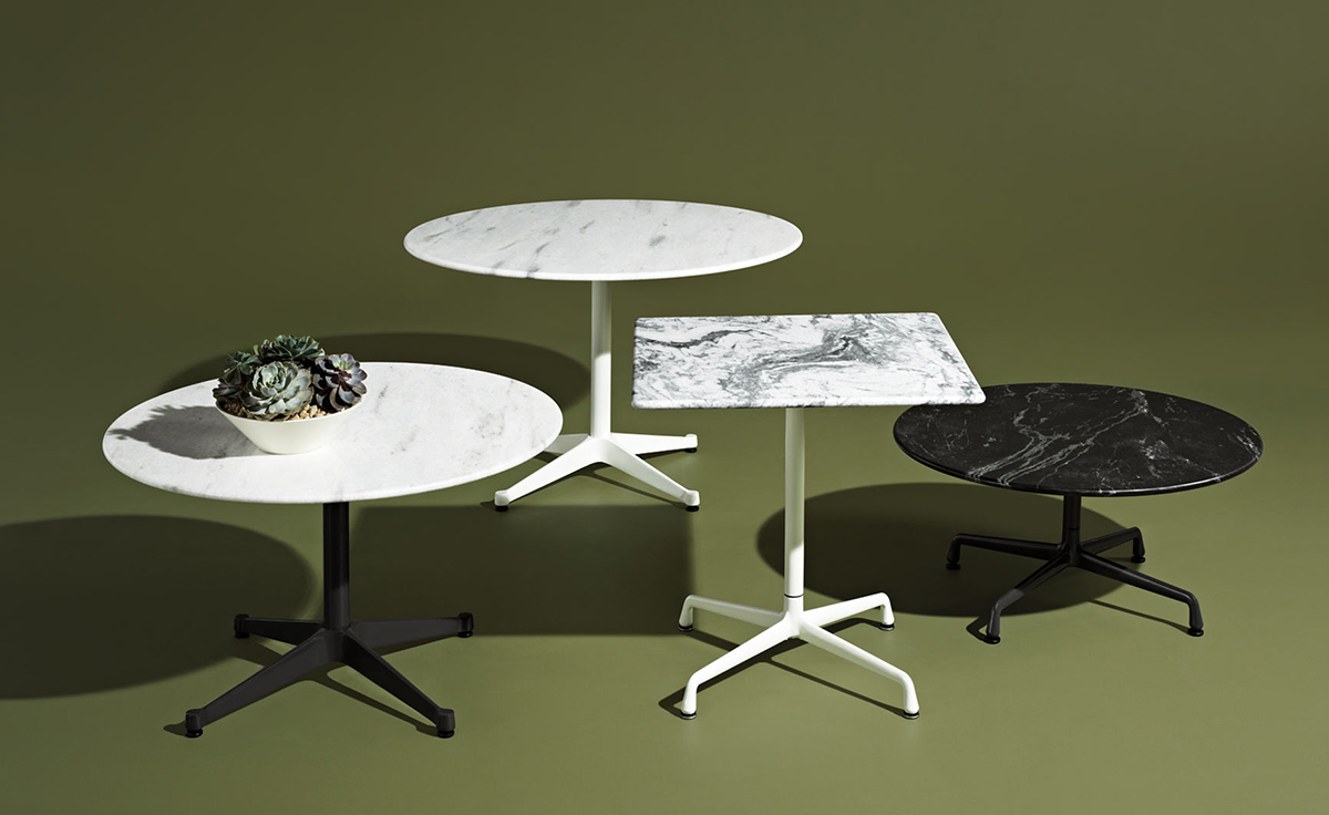 eames universal base outdoor table 30" dia.