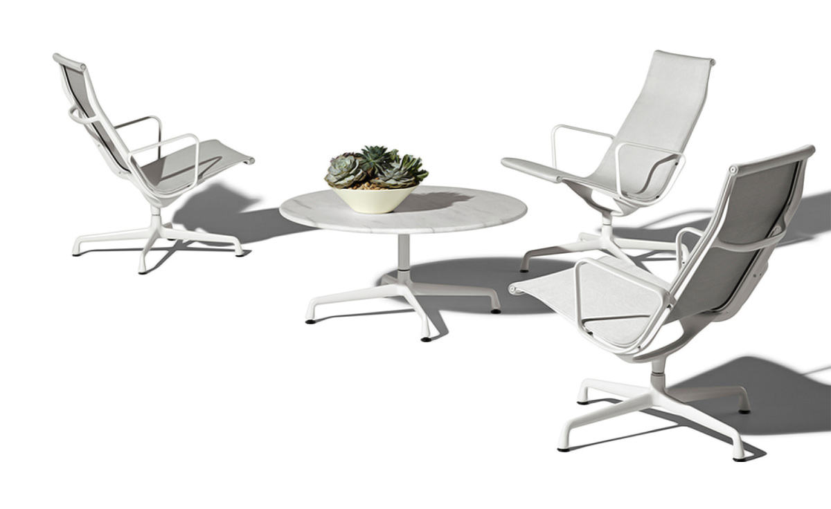 eames universal base outdoor table 36" dia.