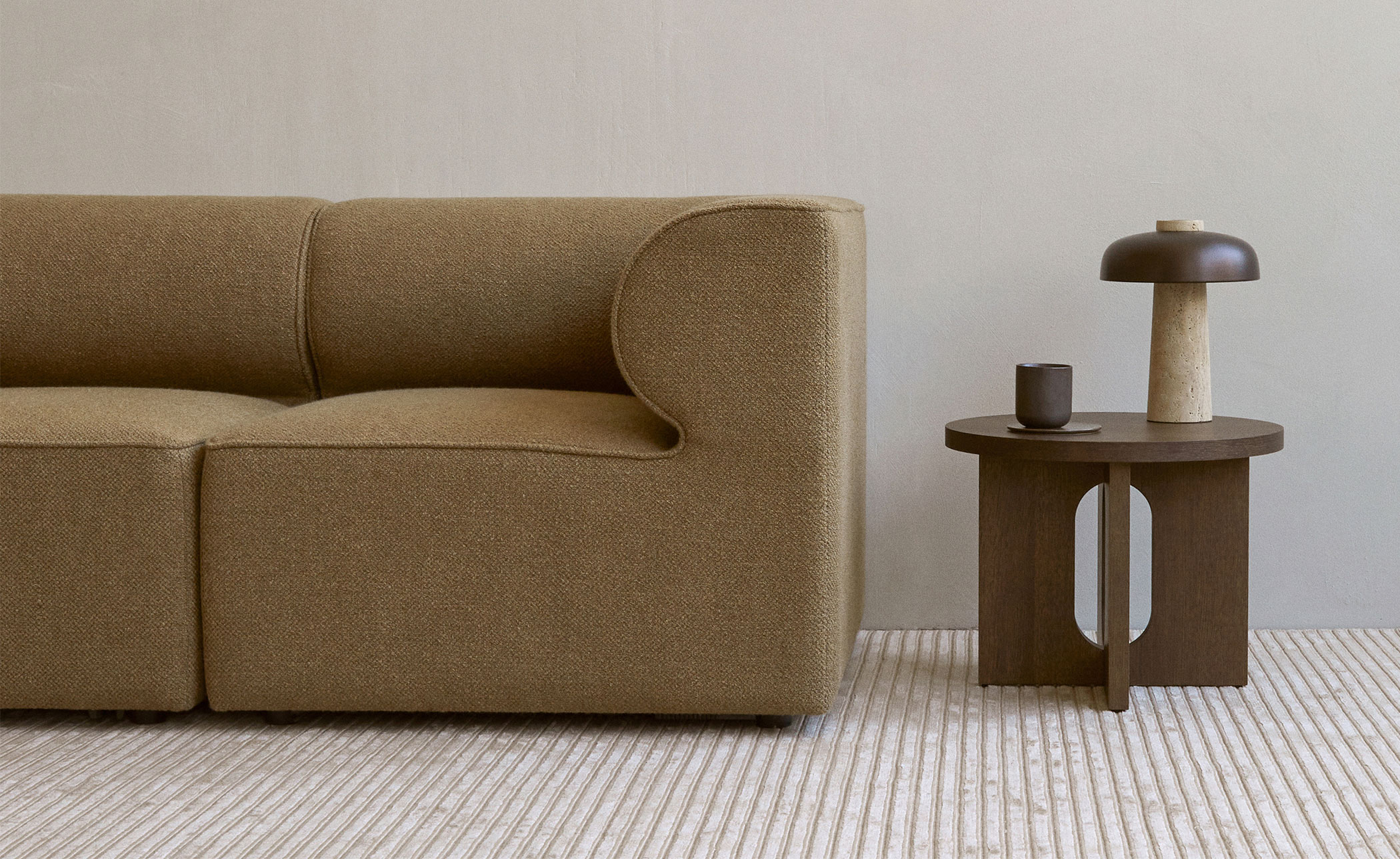Eave Open Ended Sofa with Chaise 38" depth