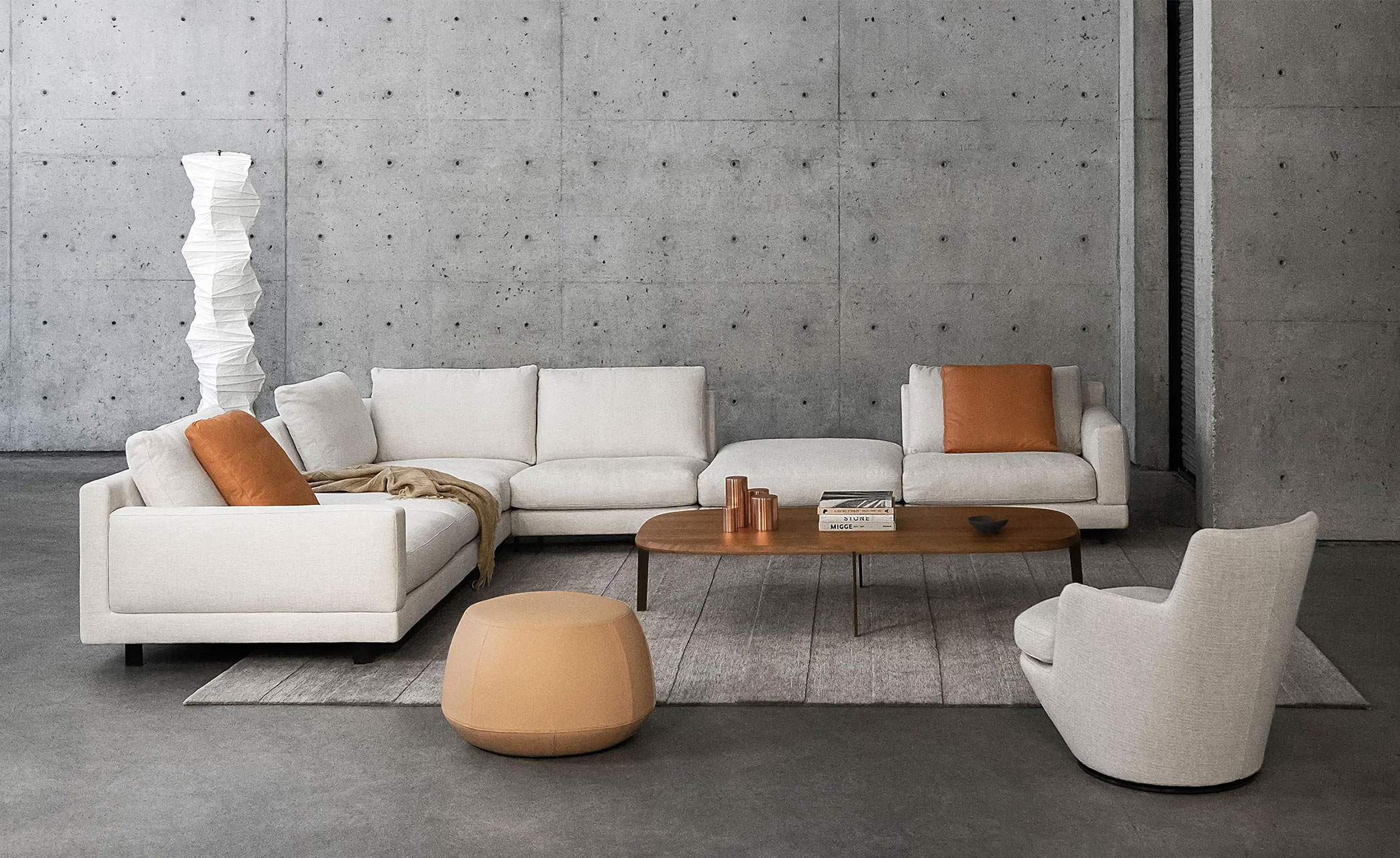 elle 3 seat deep depth sofa