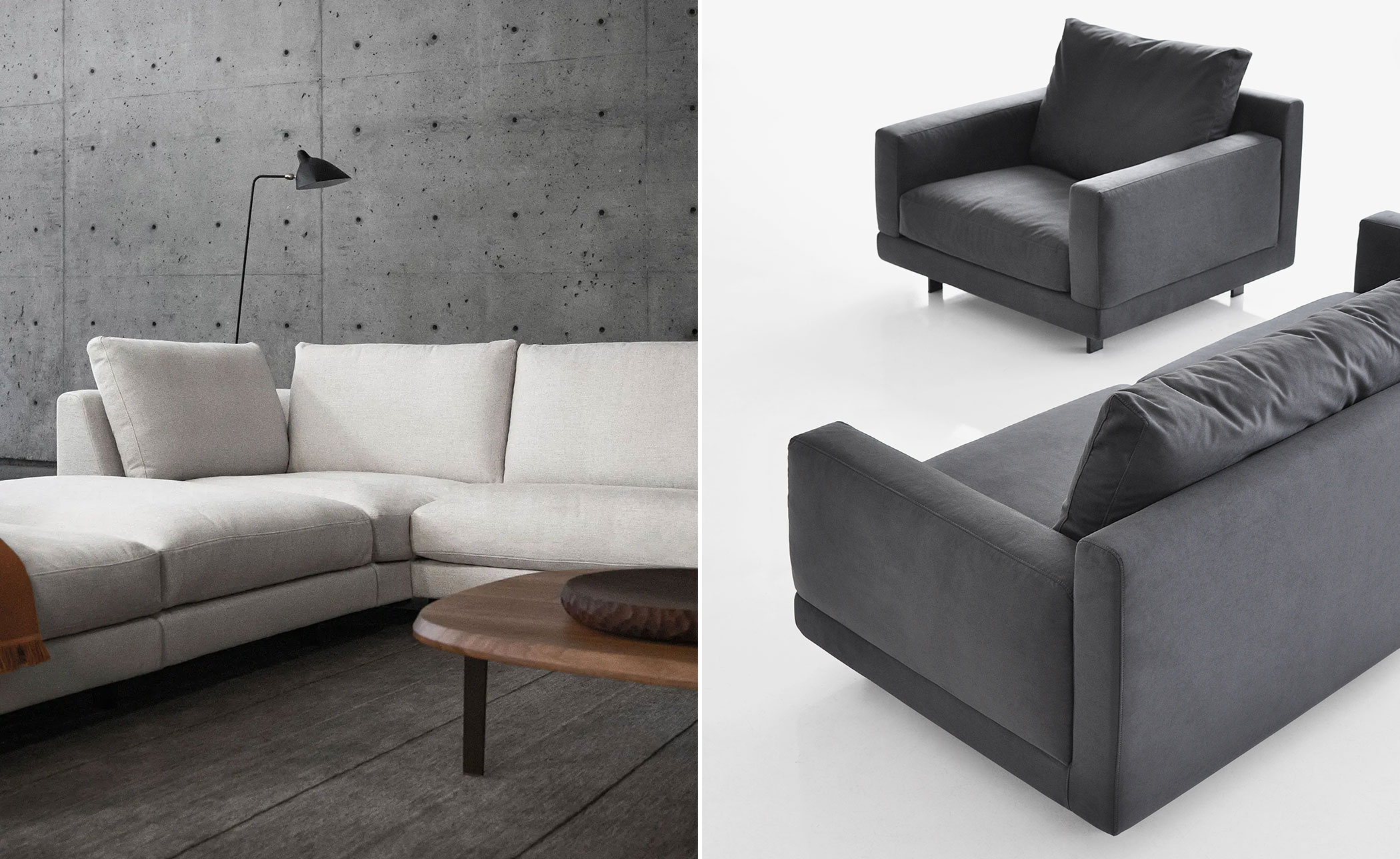 elle 3 seat deep depth sofa