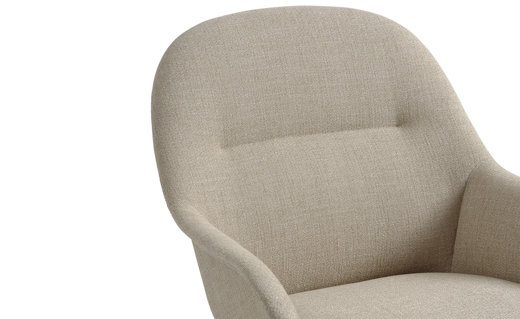 Fiber Lounge Armchair with tube base