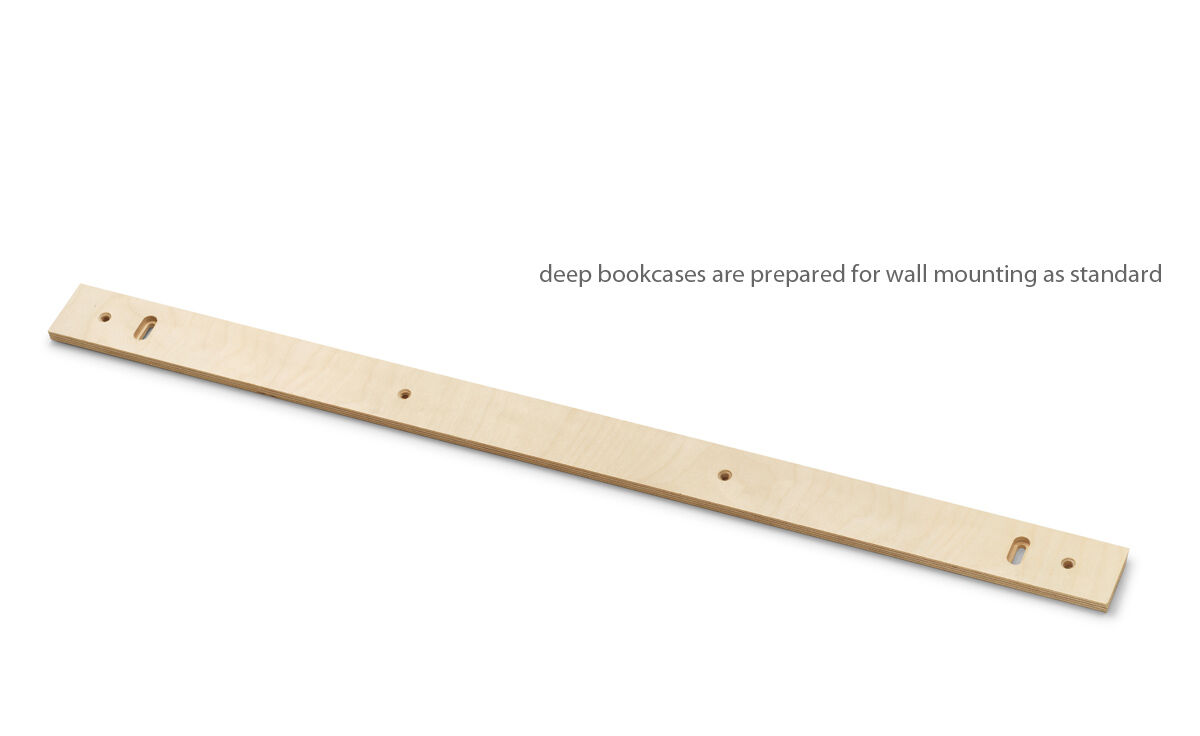 fk63 deep bookcase with trays