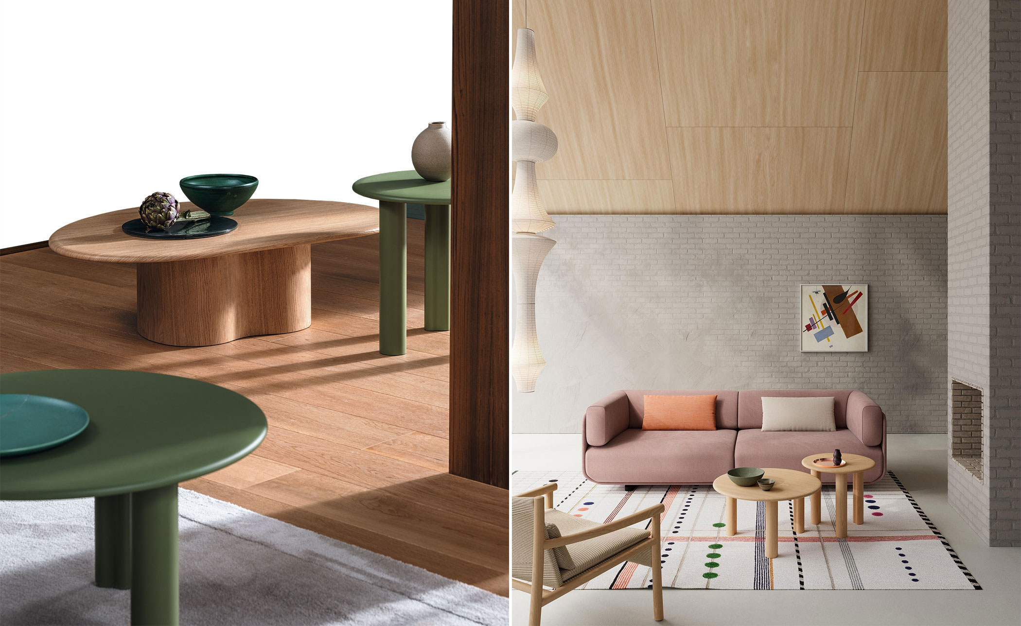 Ghia Organic Table with 3 leg base