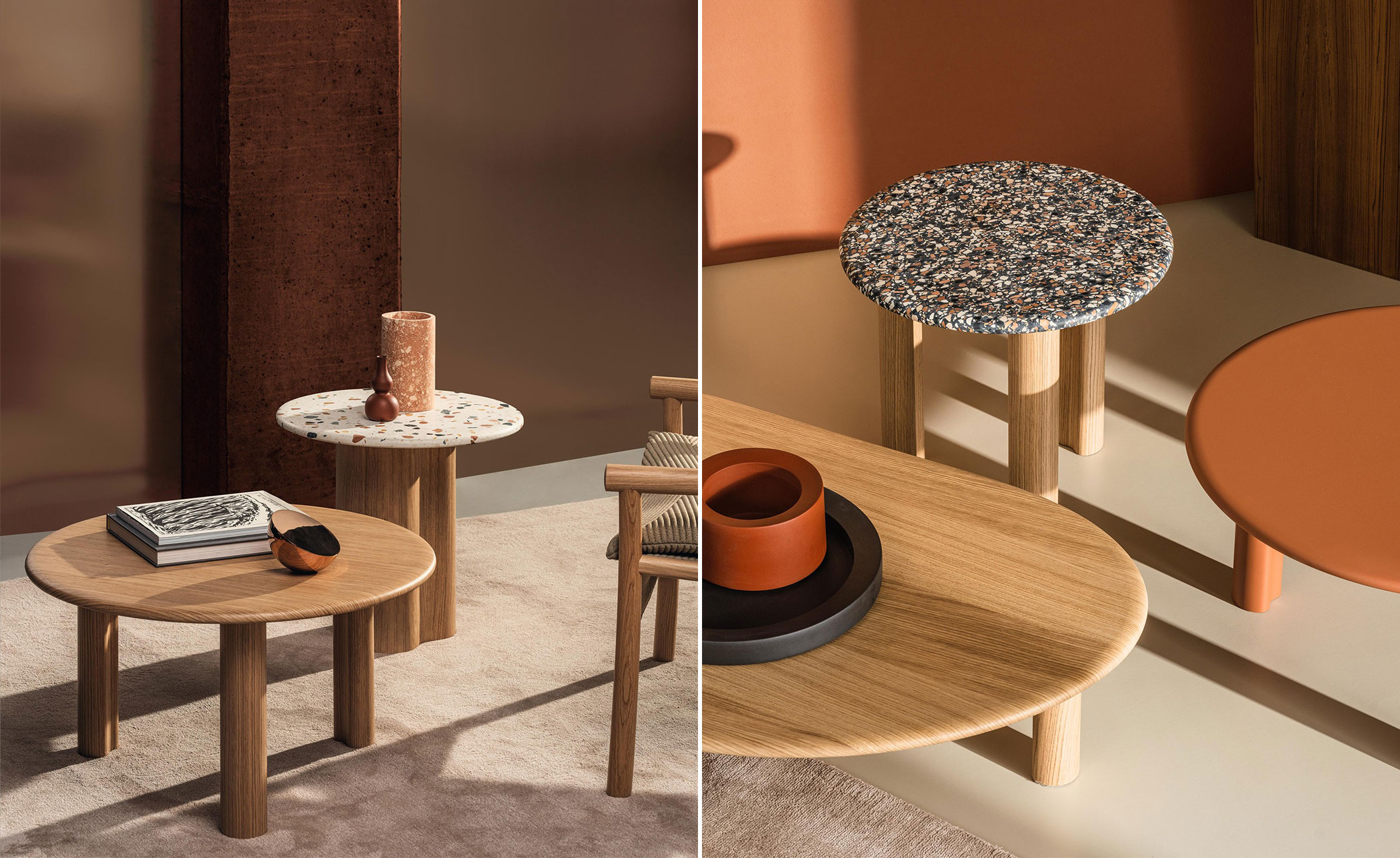 Ghia Organic Table with 3 leg base