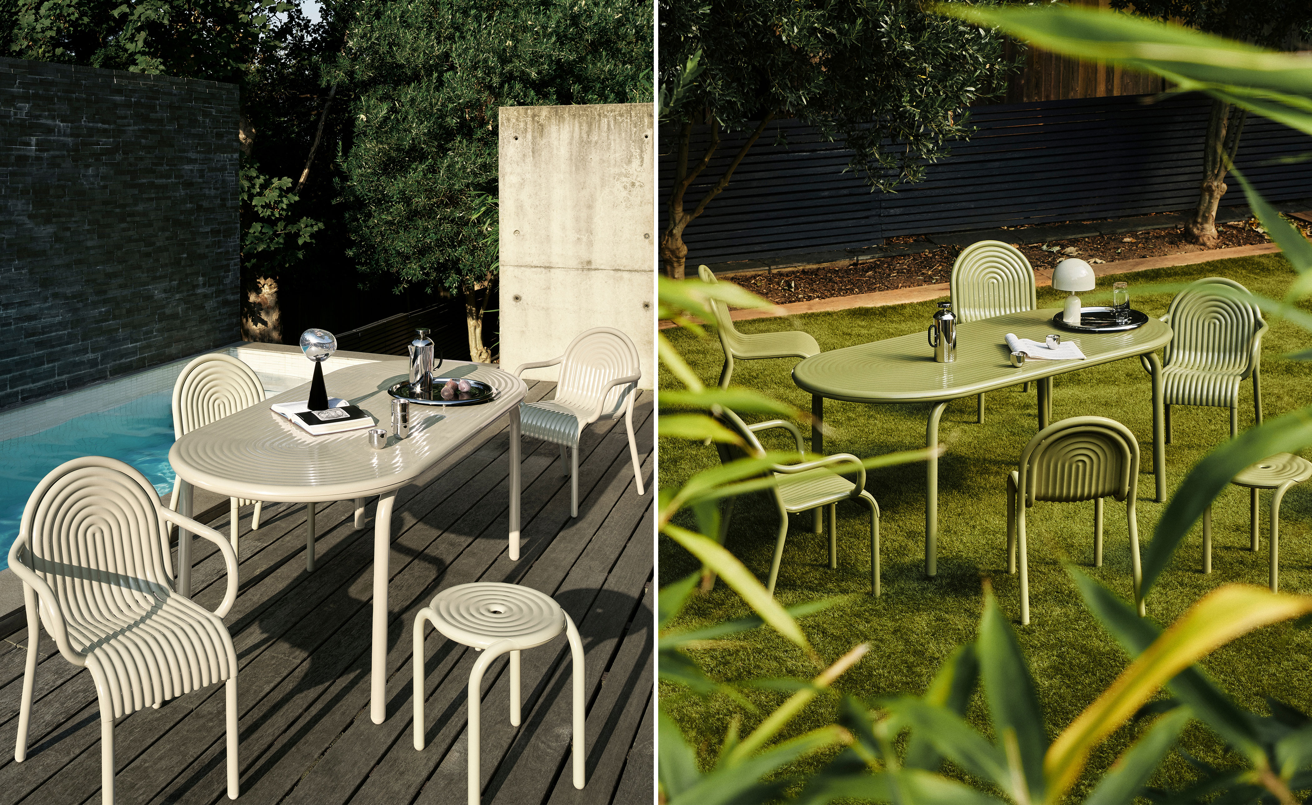 Groove Outdoor Armchair Set of 2