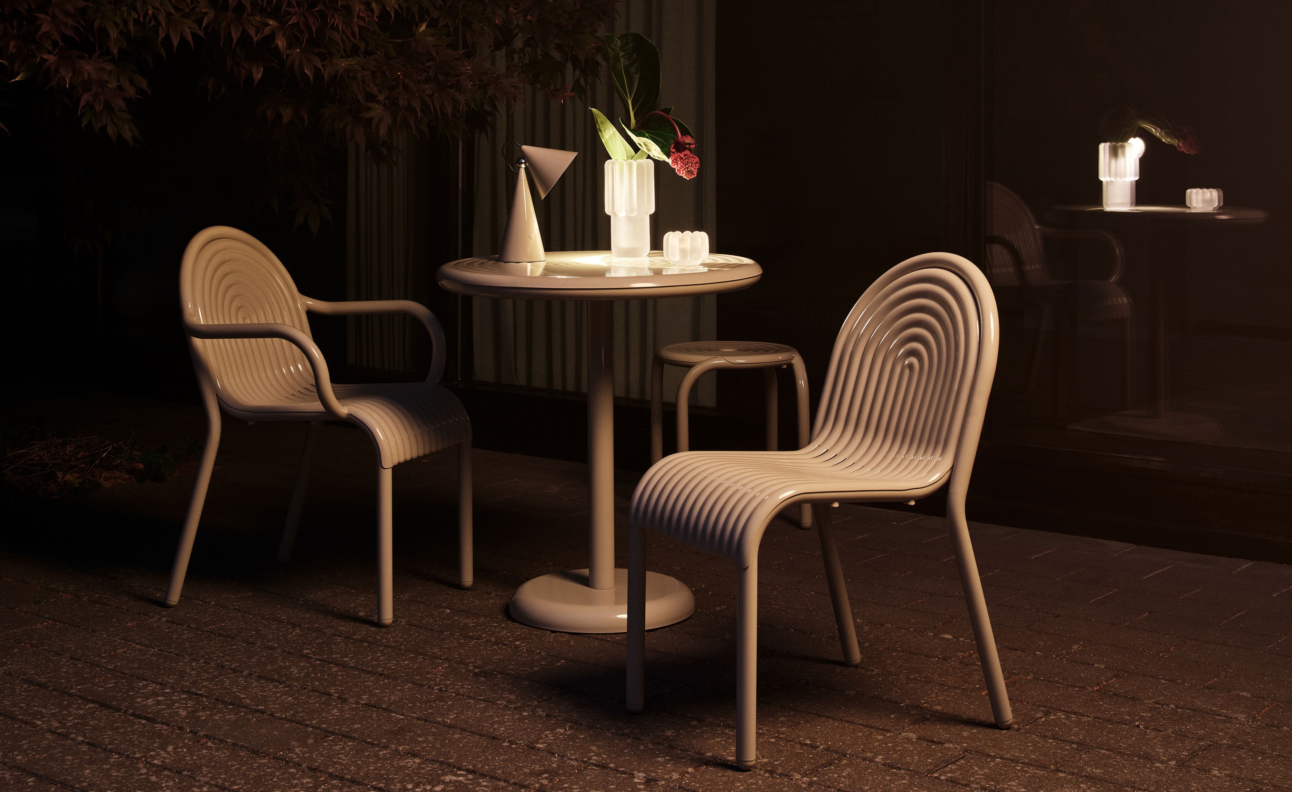 Groove Outdoor Side Chair Set of 2