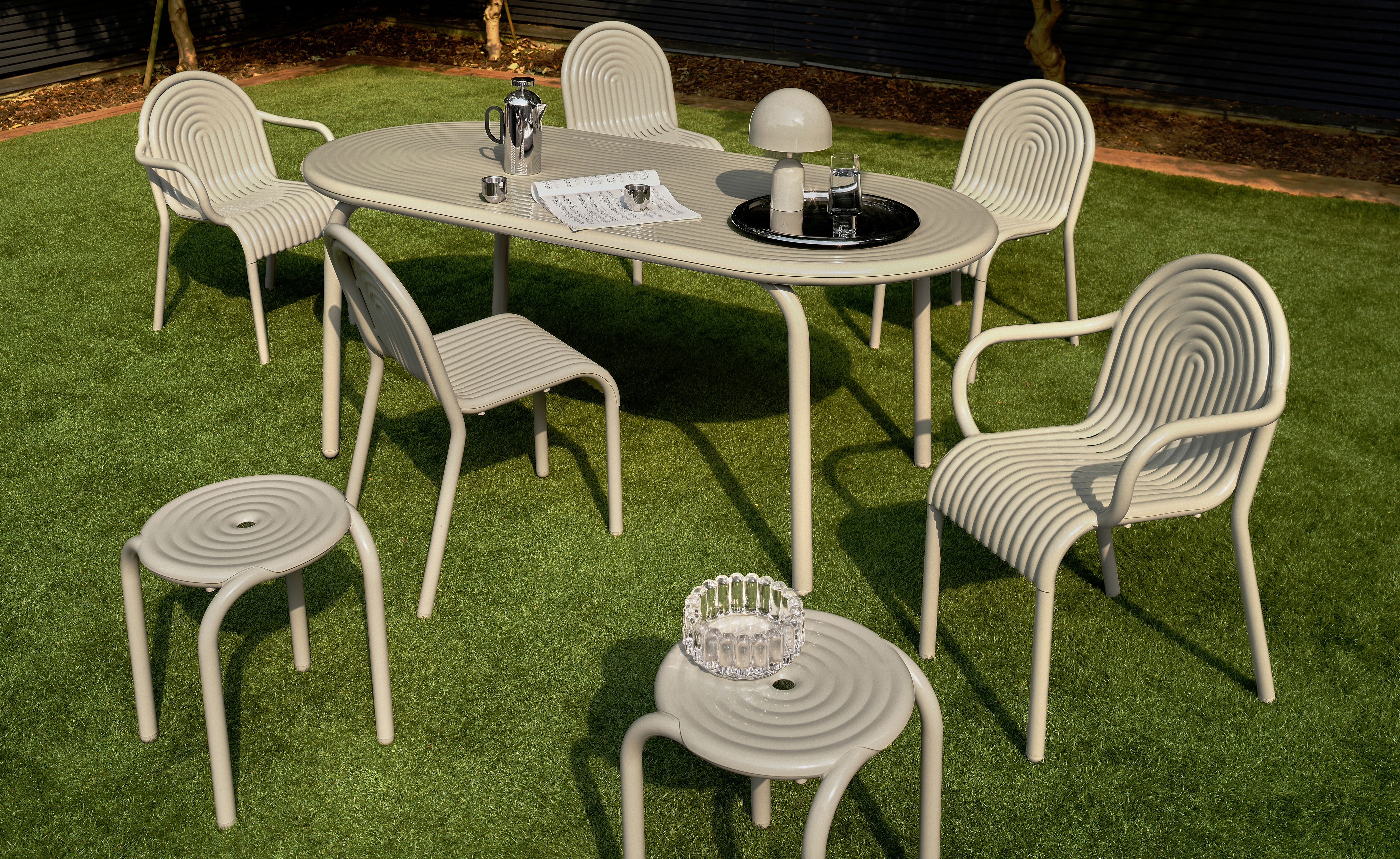 Groove Outdoor Side Chair Set of 2