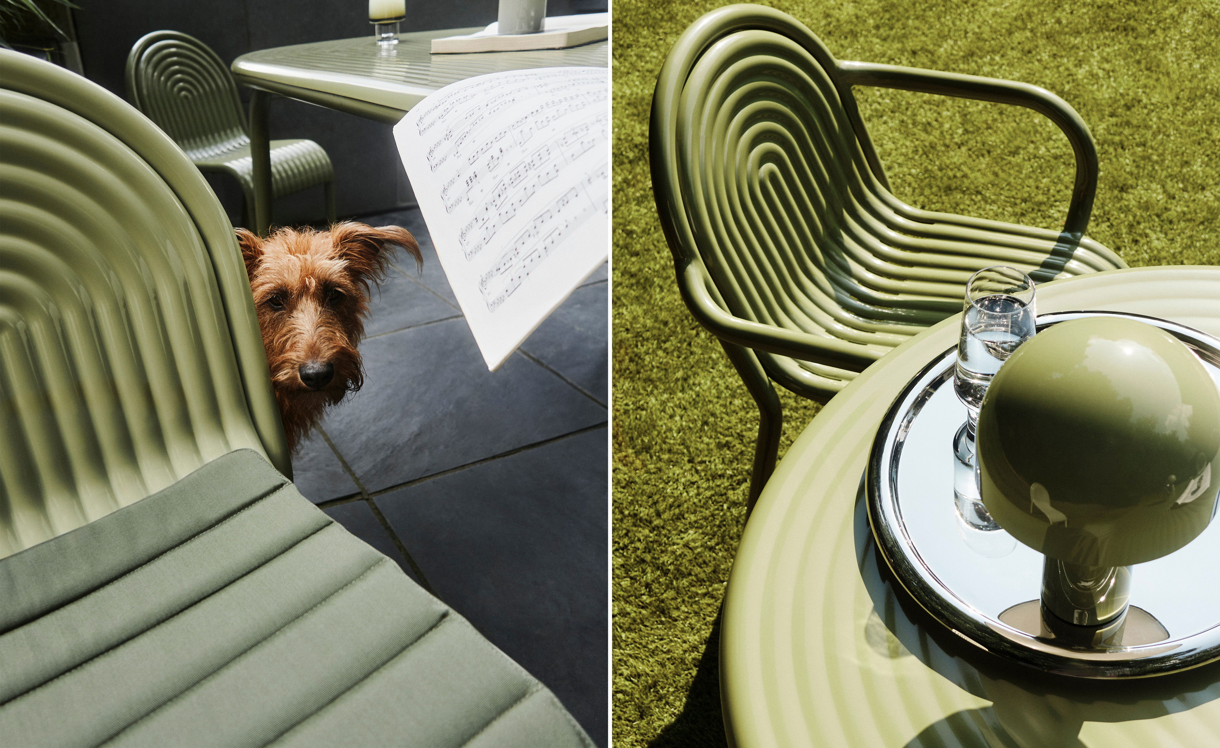 Groove Outdoor Side Chair Set of 2