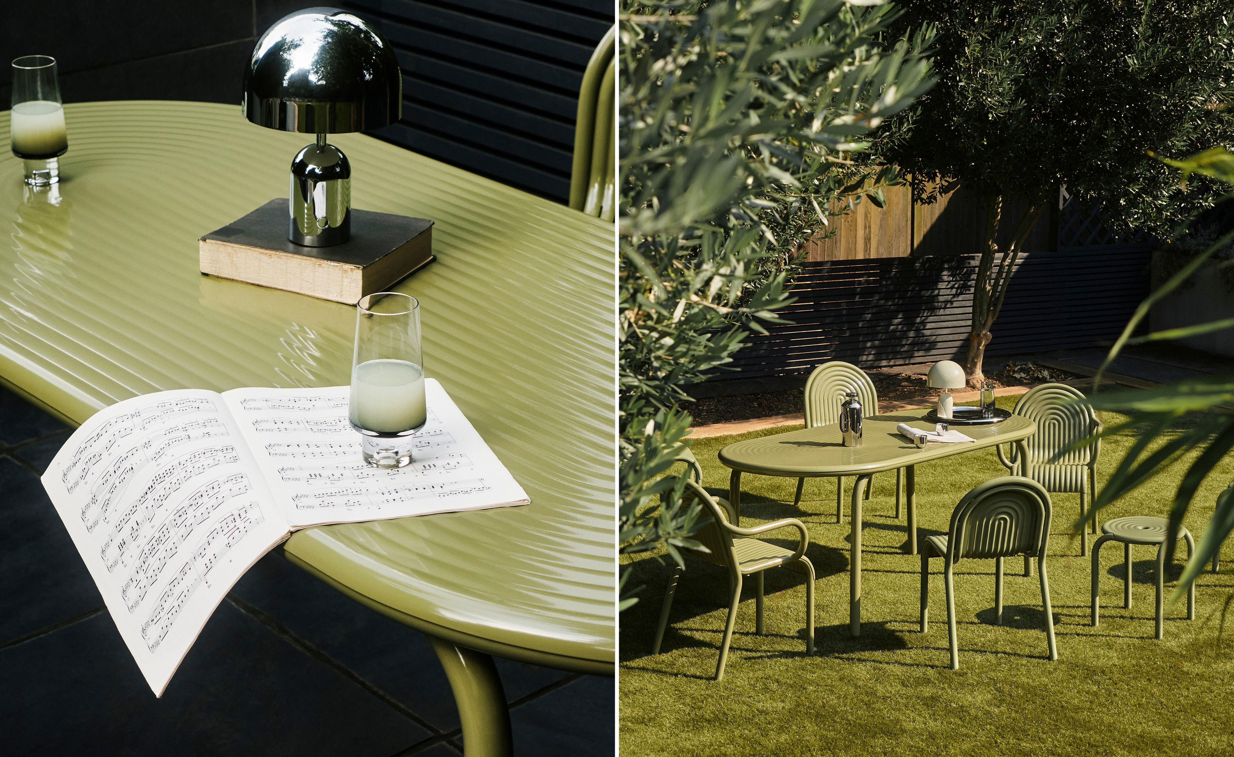 Groove Outdoor Stool Set of 2