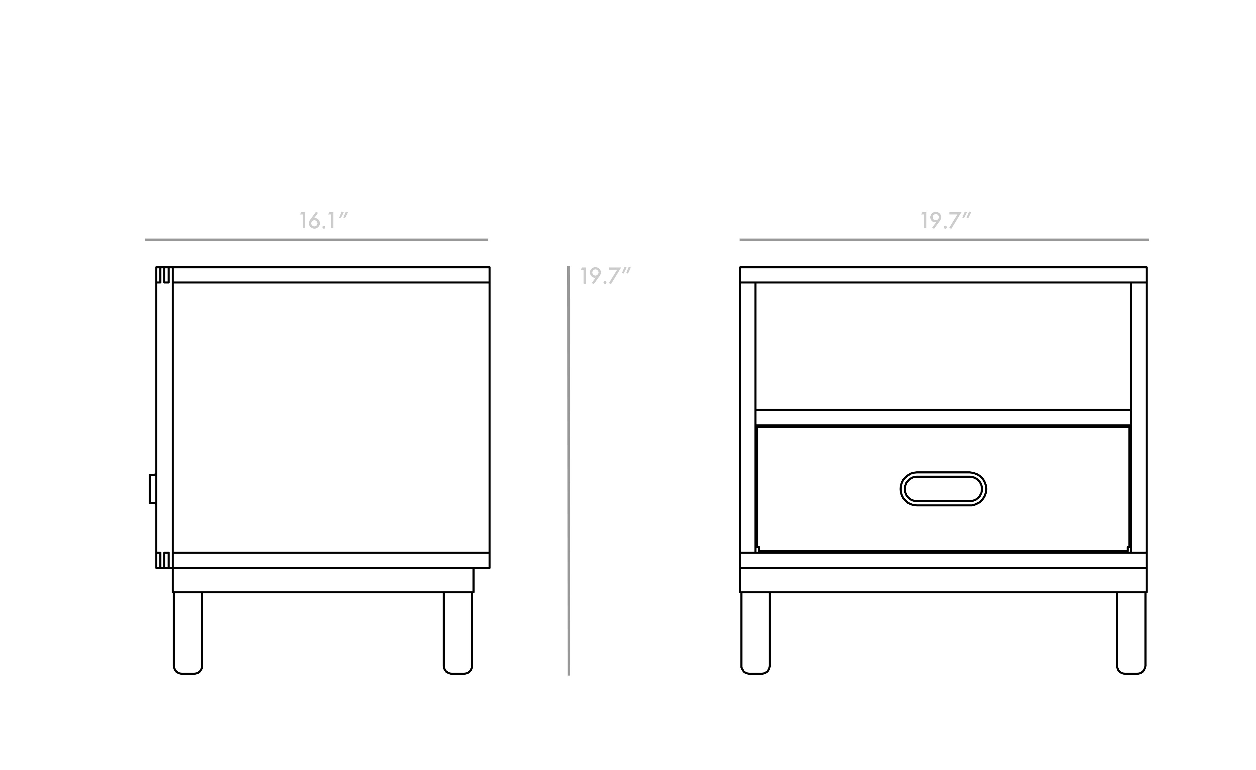 Kabino Bedside Table