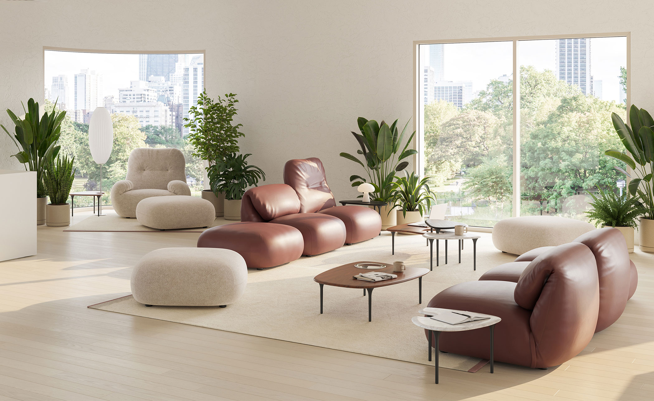 Luva 3 Seat Sofa with Chaise