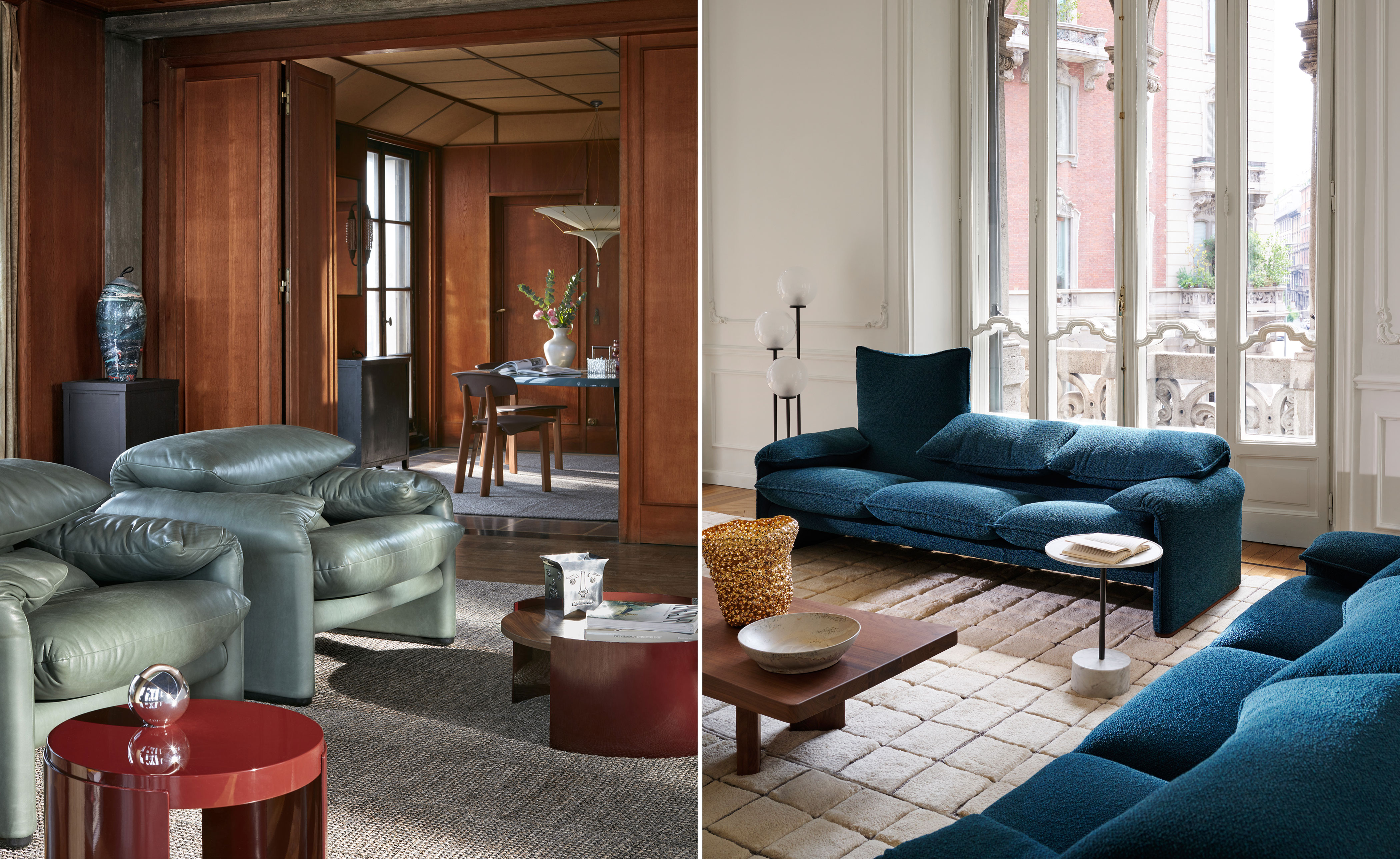 Maralunga 2 Seater MAXI Sofa, 84.3"