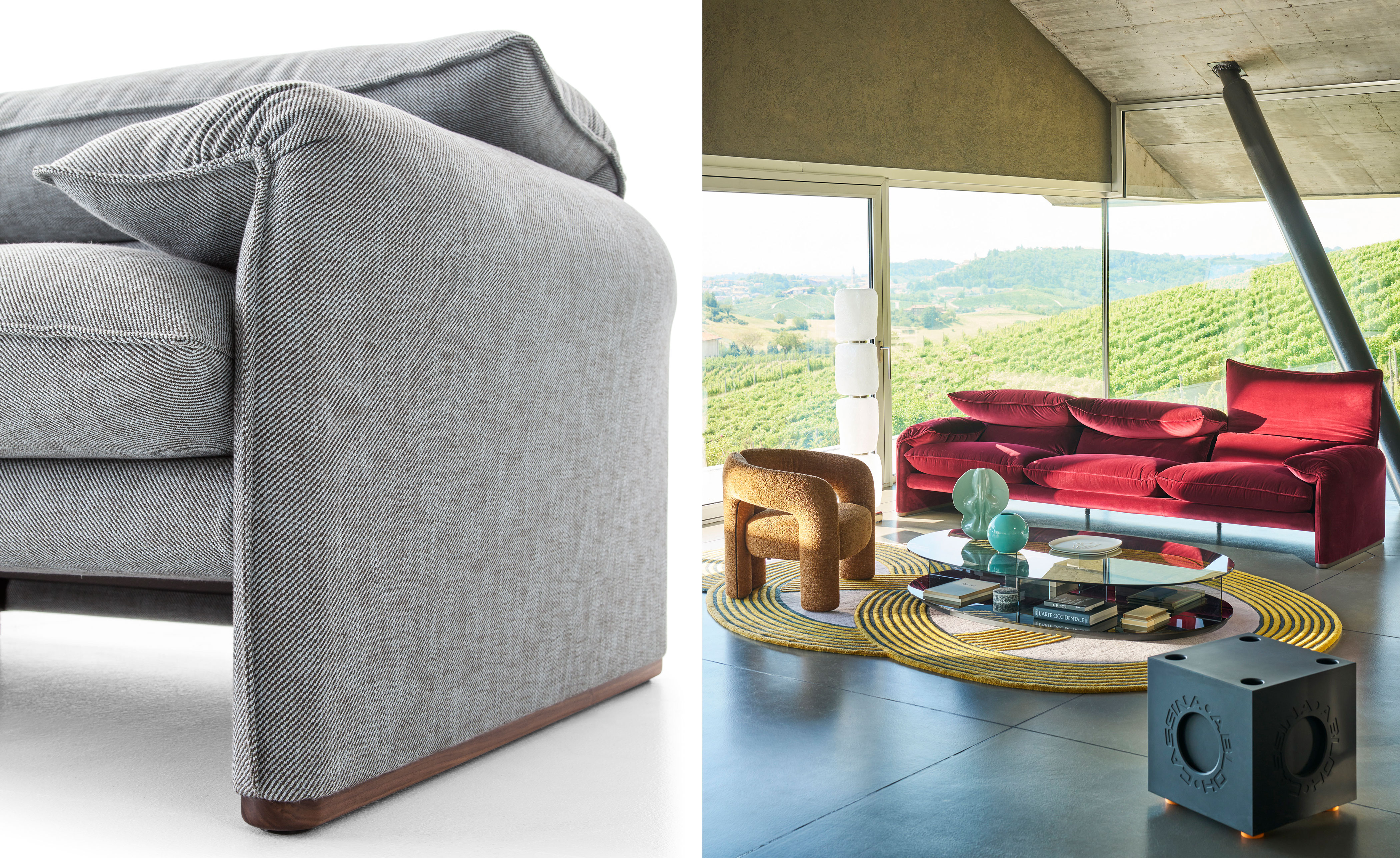 Maralunga 3 Seater Sofa, 107.9"