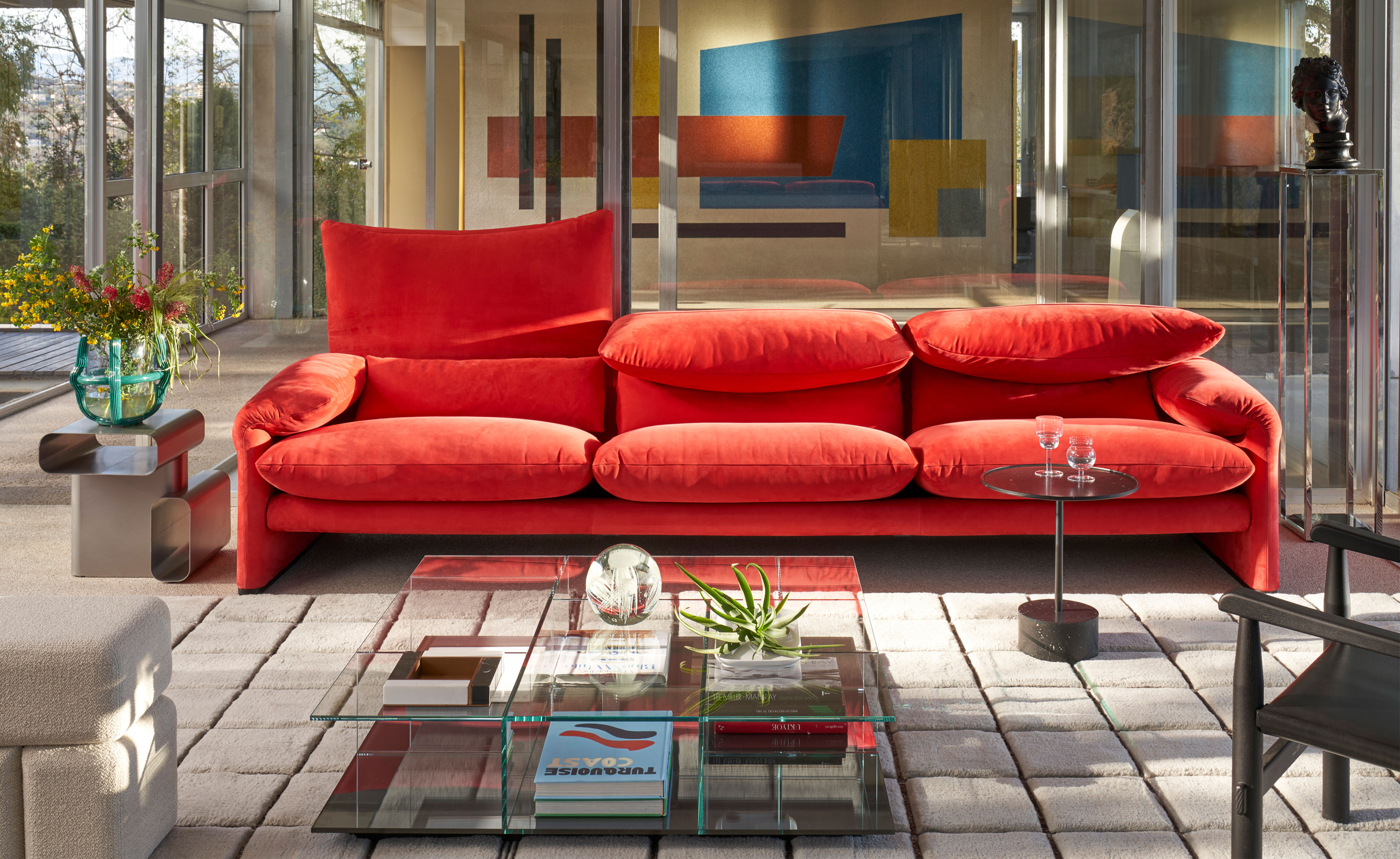 Maralunga 3 Seater Sofa, 107.9"