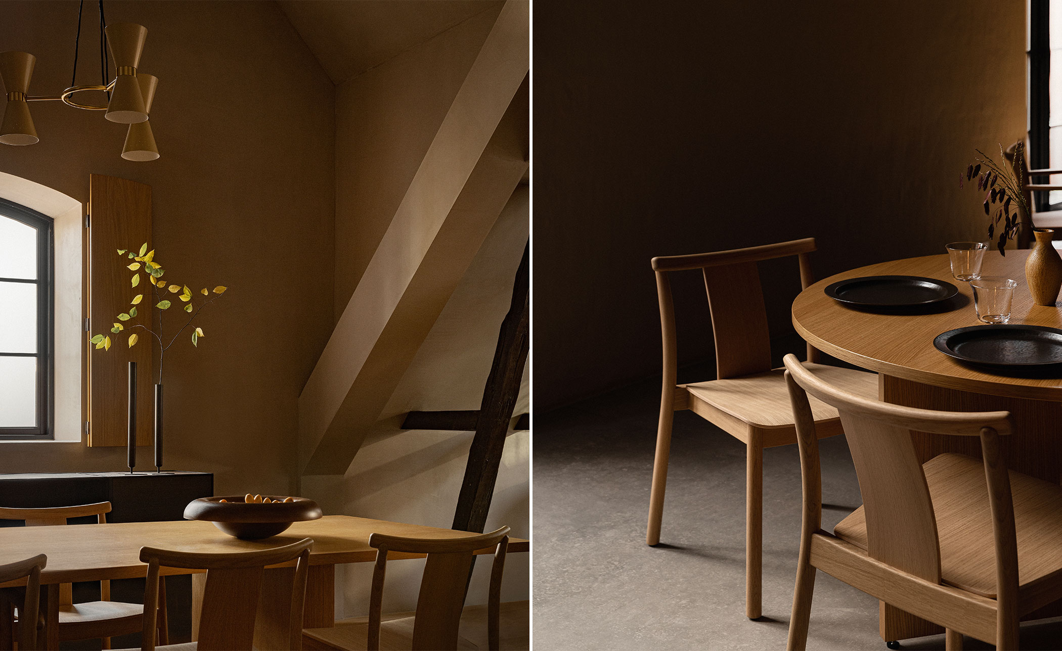 Merkur Dining Armchair with upholstered seat