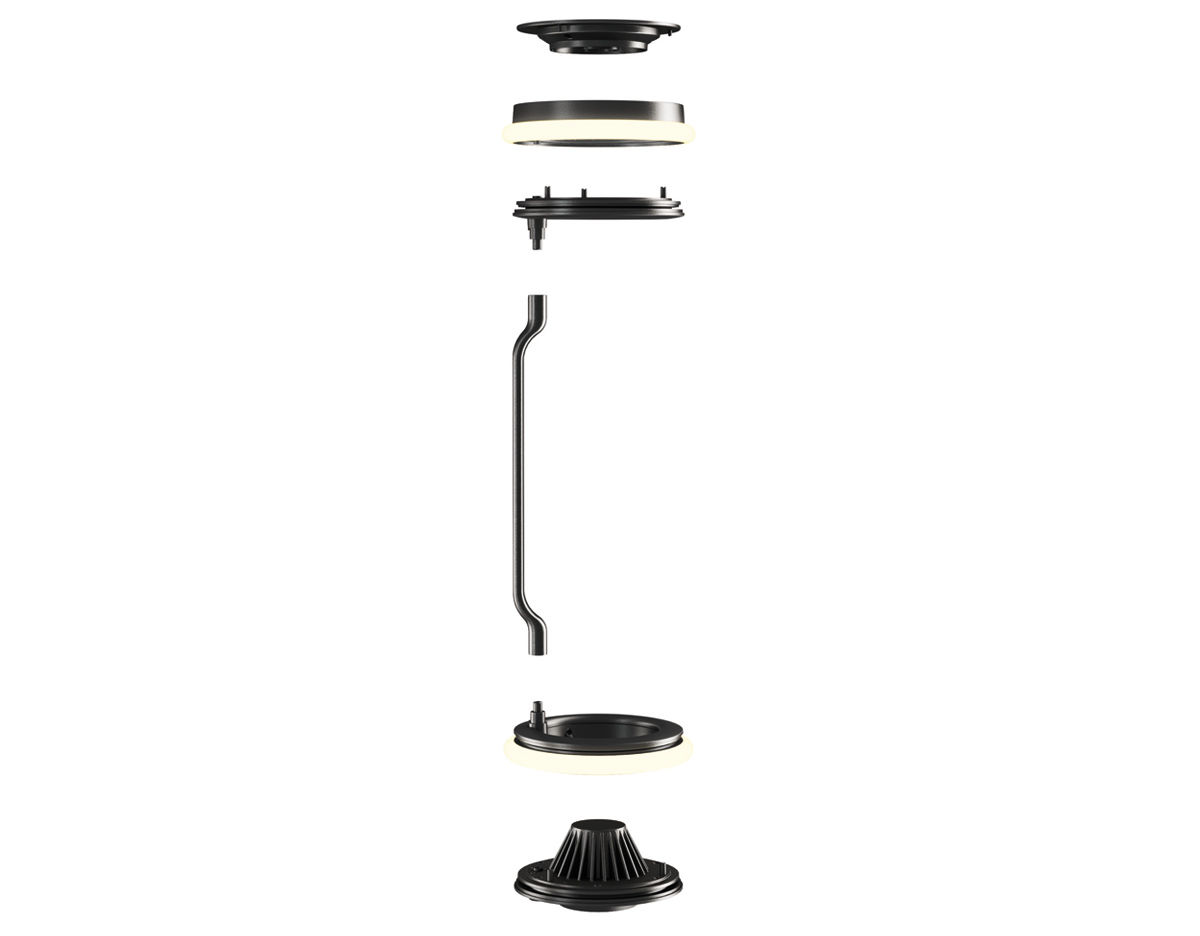 noctambule s2 suspension lamp with bowl