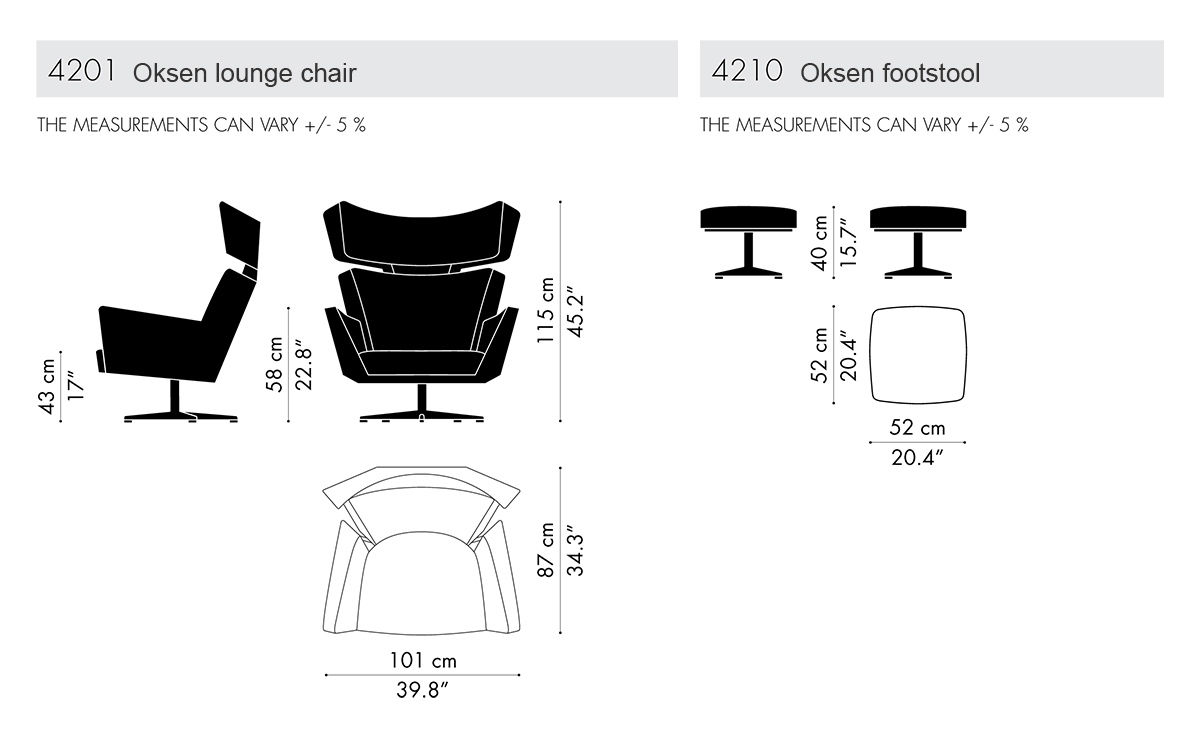 arne jacobsen oksen lounge chair