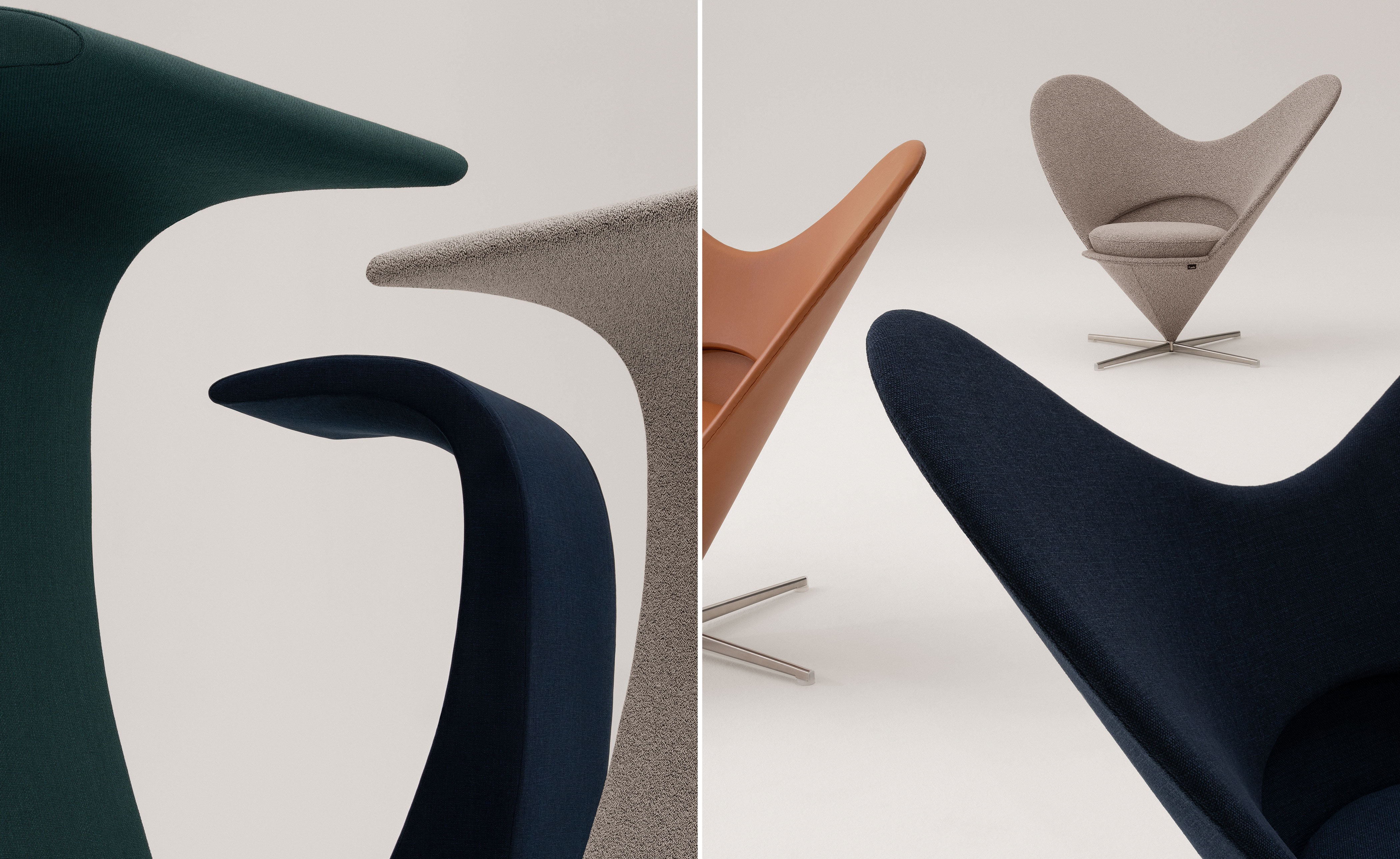 verner panton heart cone chair