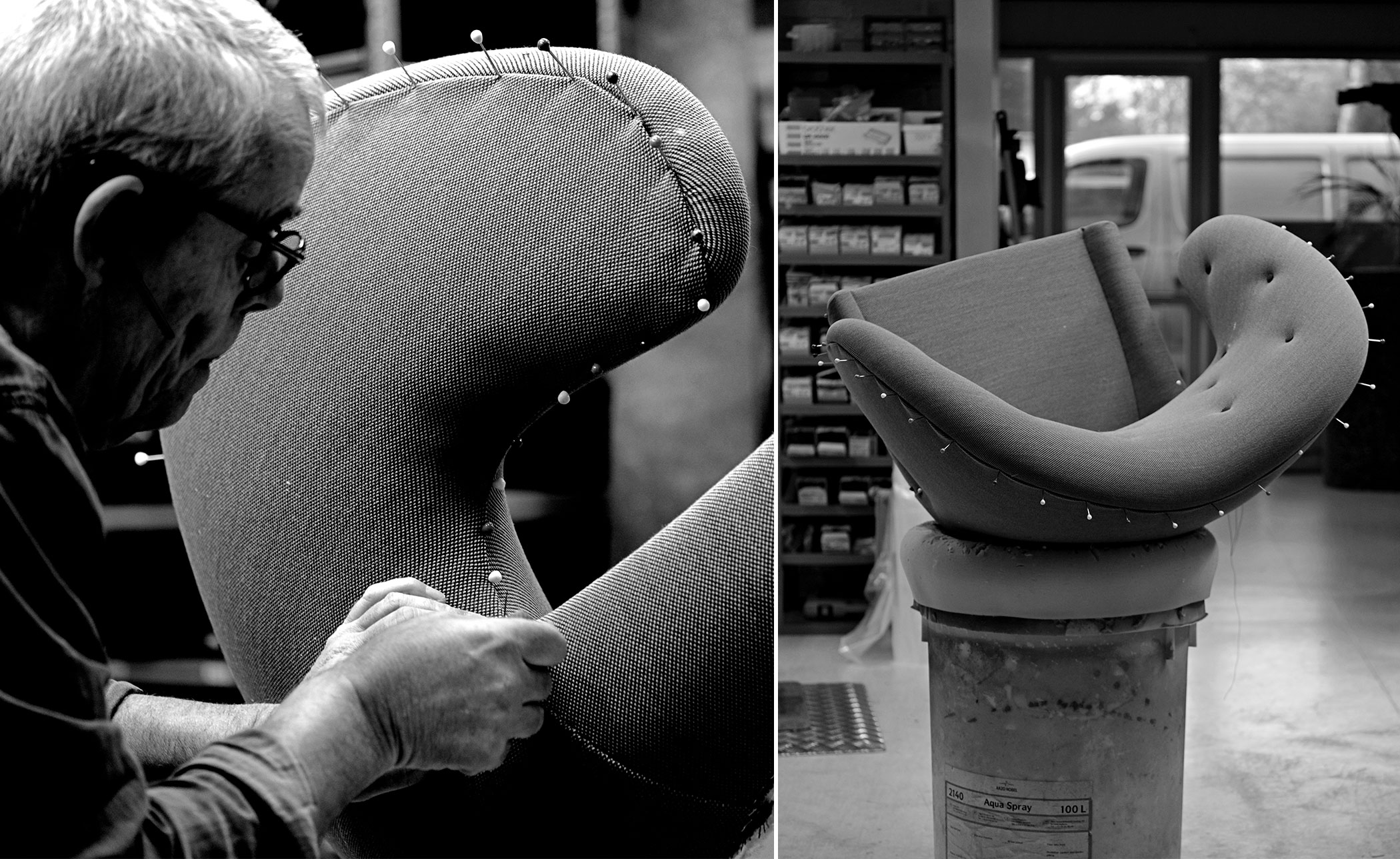 Pelican Chair with Buttons